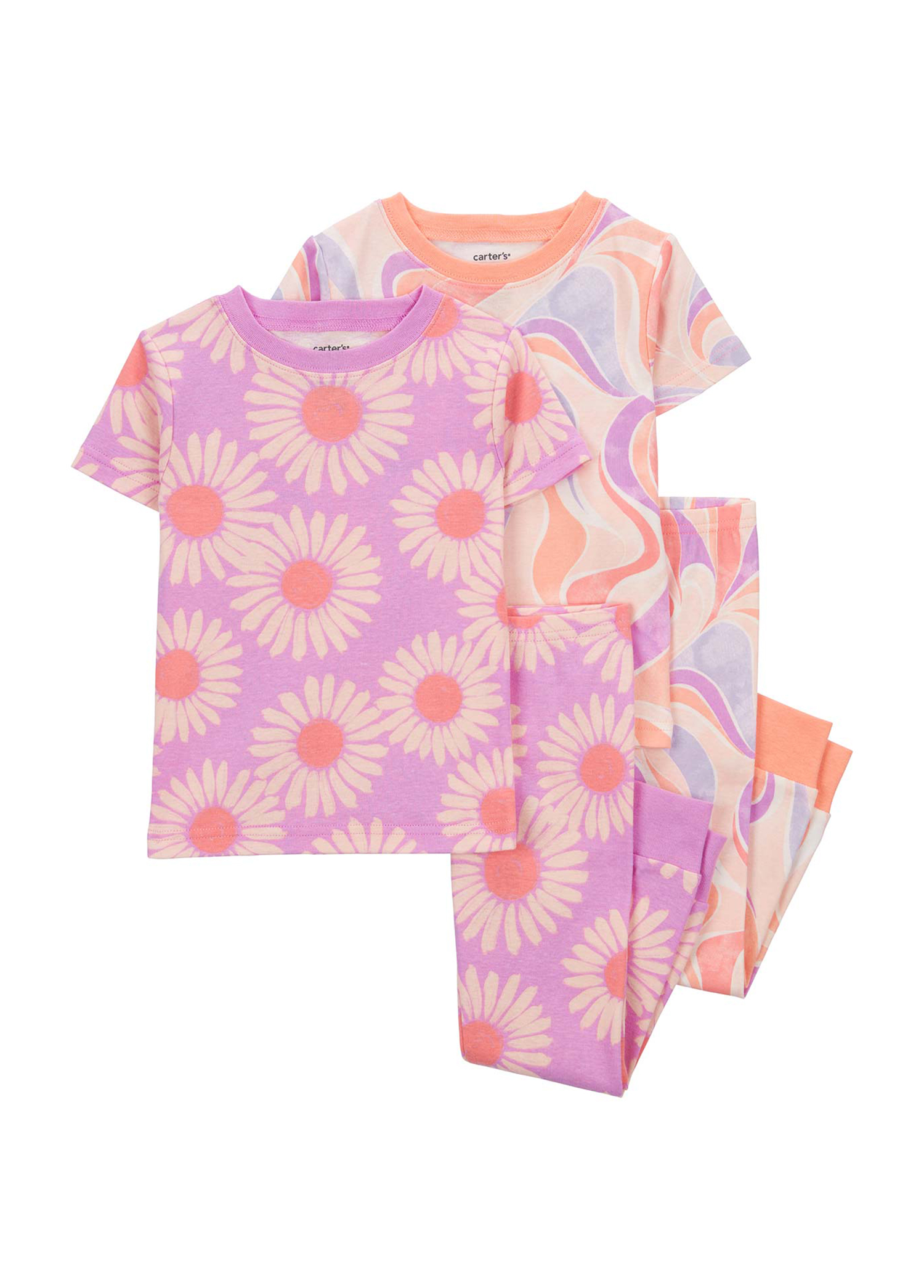 Kısa Kollu Kız Bebek Pijama Set