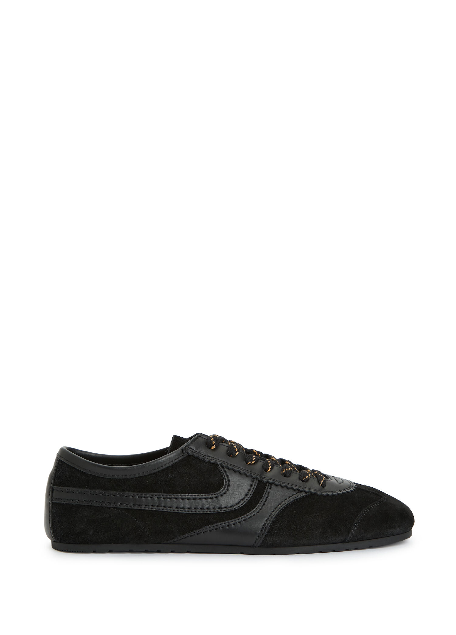 Dries Van Noten - Siyah Erkek Süet Sneaker - Siyah