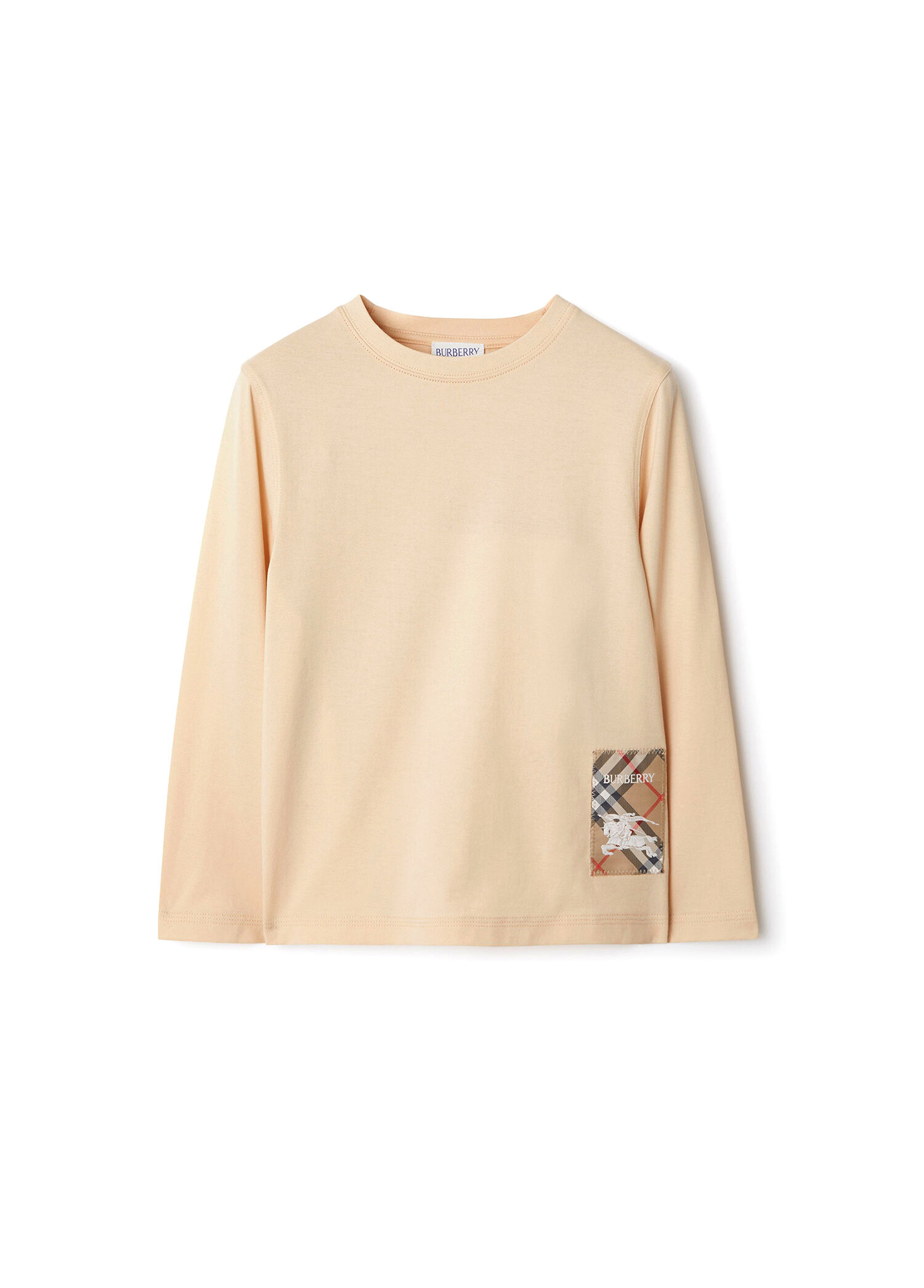 Kooper Label Top Krem Uzun Kollu Unisex Çocuk T-Shirt