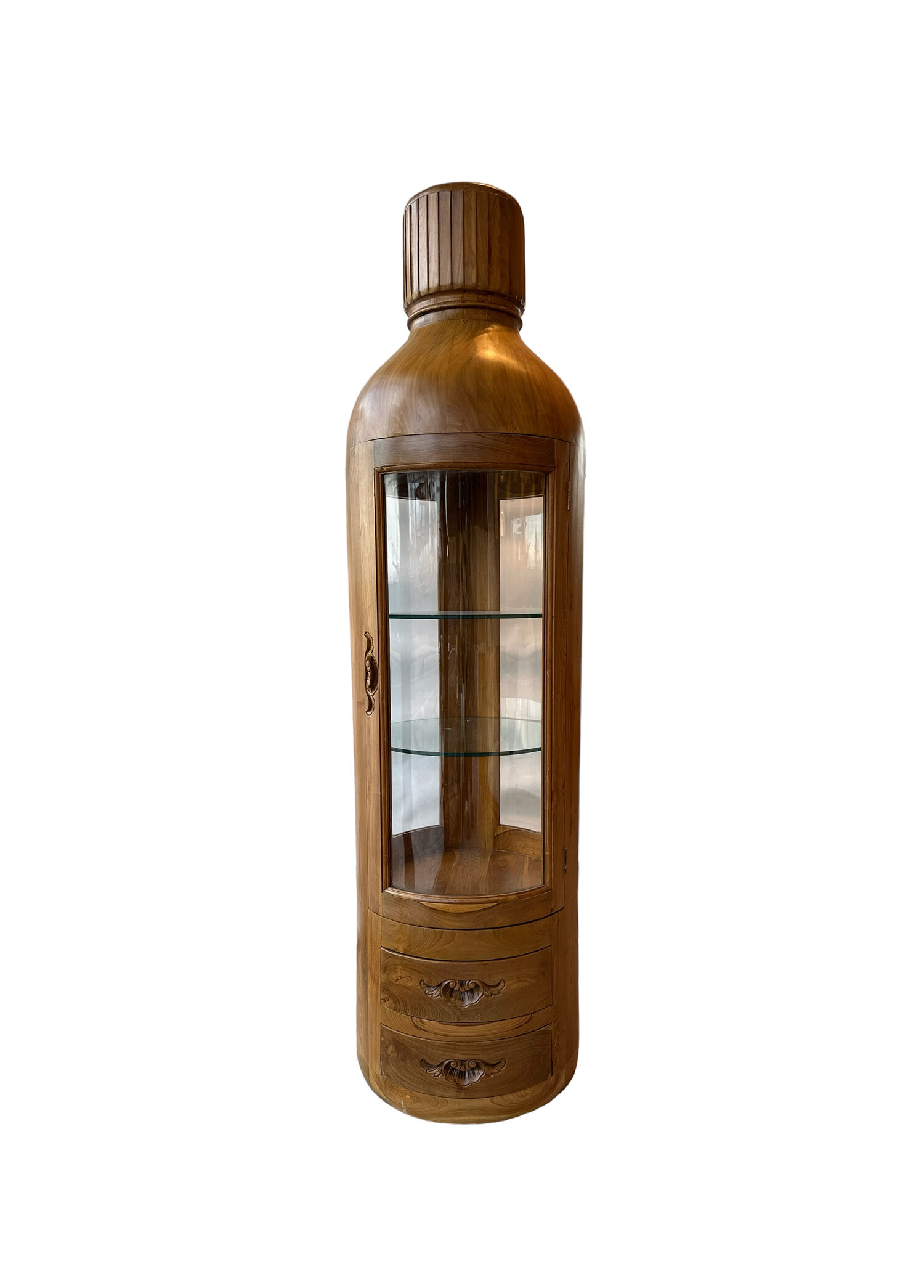 Large Teak Şaraplık & Büfe