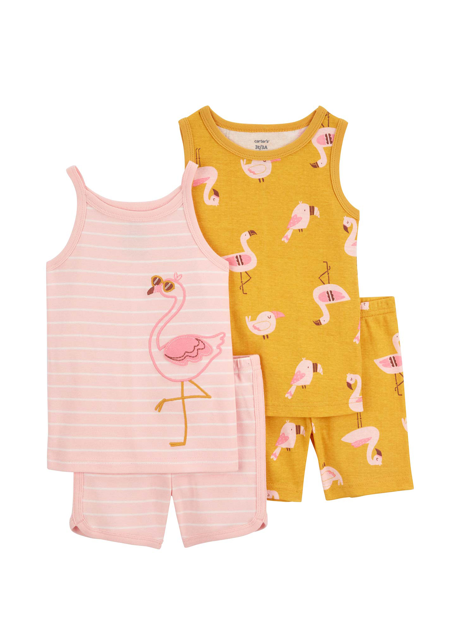 Flamingo Desenli Kız Çocuk Pijama Set