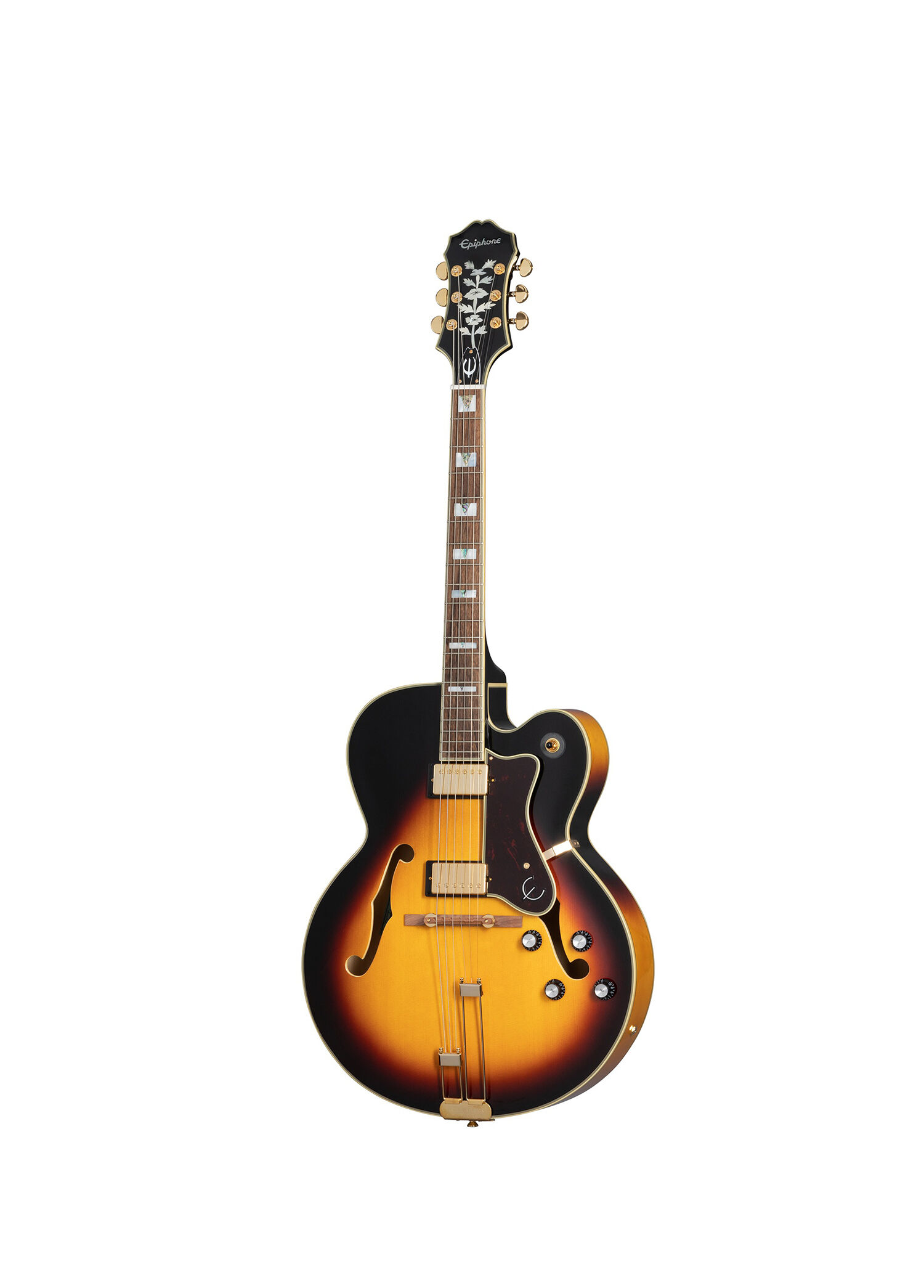 Epiphone Broadway 美品 Epiphone - Broadway Hollow Body Vintage Sunburst Elektro Gitar