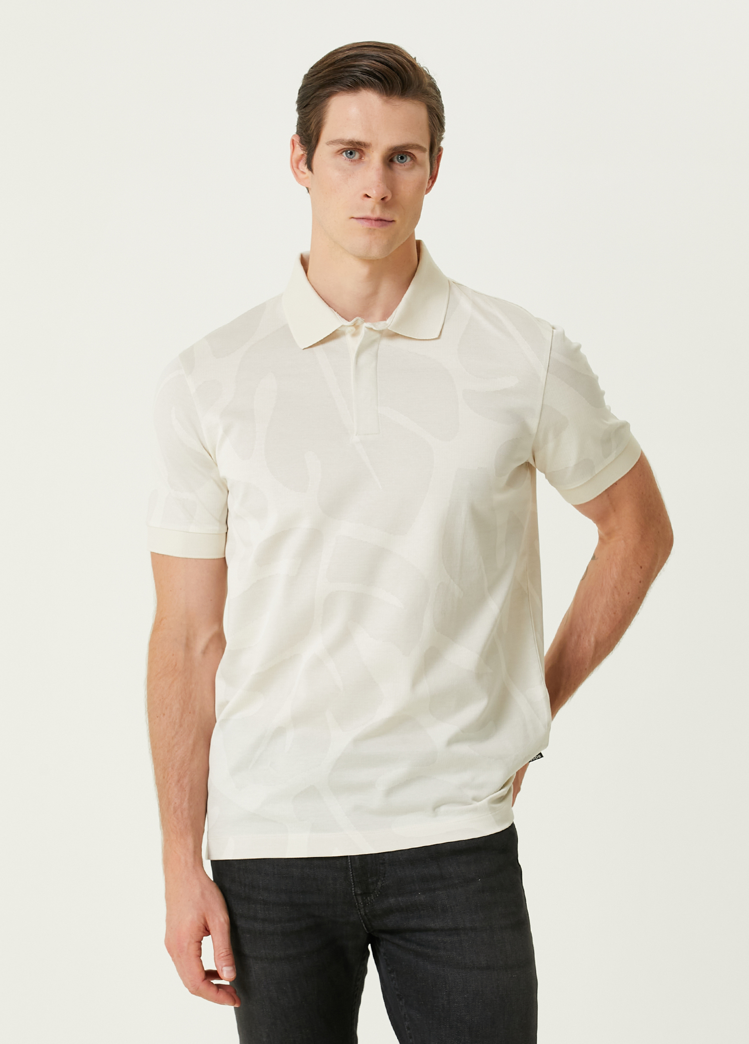 Penrose Beyaz Polo Yaka T-shirt