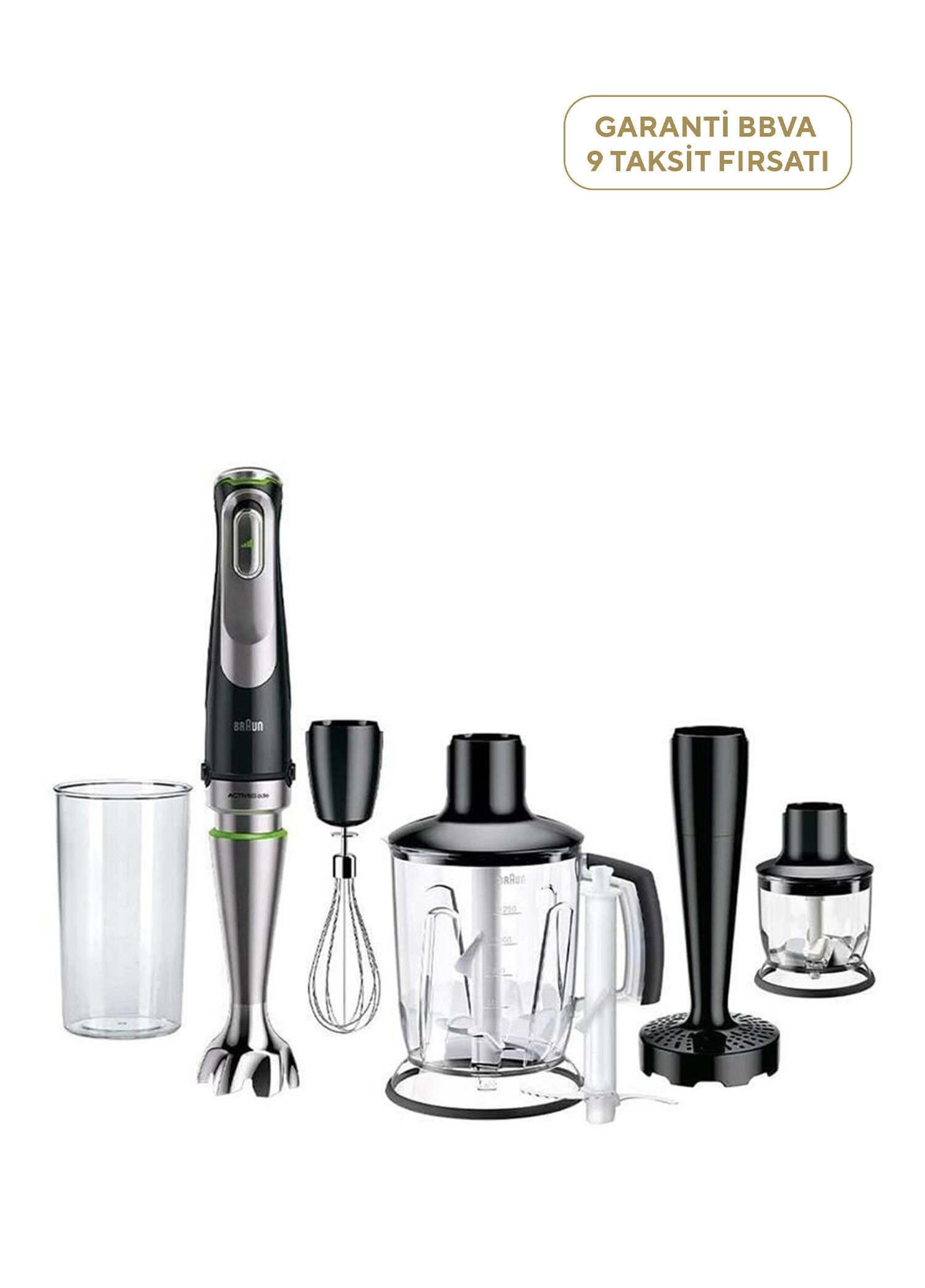 Braun - MQ9147X MultiQuick 9 El Blenderi Seti - Siyah