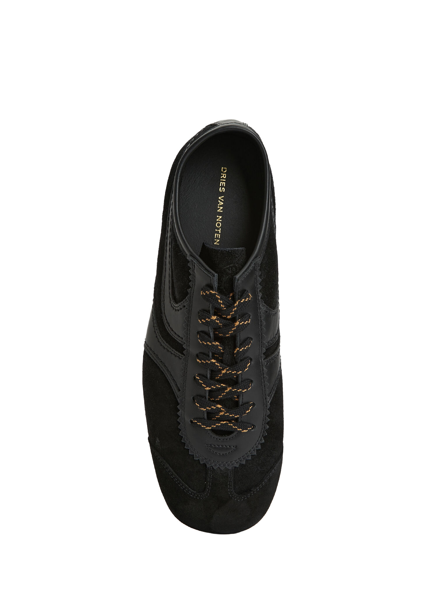 Dries Van Noten - Siyah Erkek Süet Sneaker - Siyah