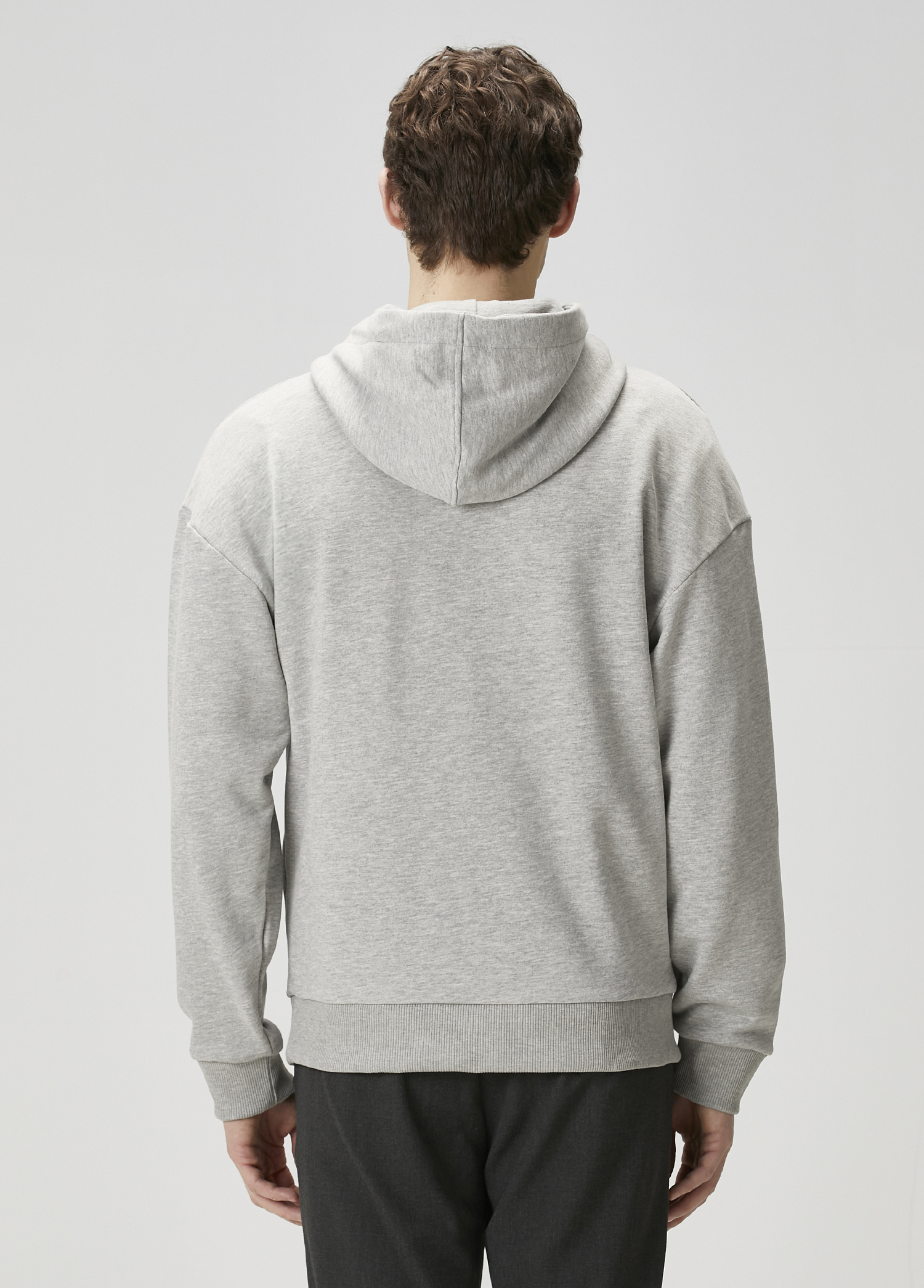 Gri Kapüşonlu Sweatshirt_3