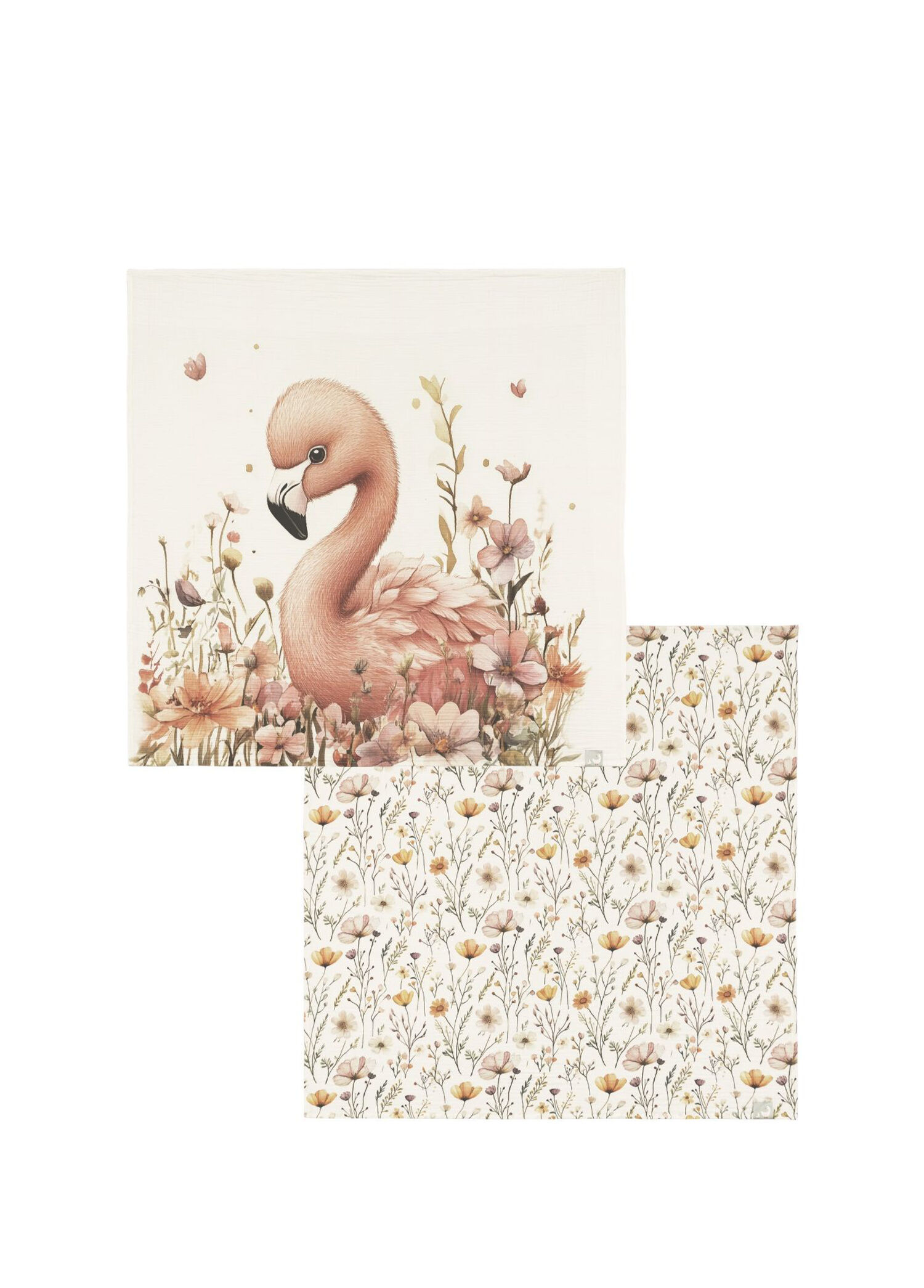 Bloomie & Little Wildflowers Pamuklu Müslin 2'li Bebek Örtüsü Seti