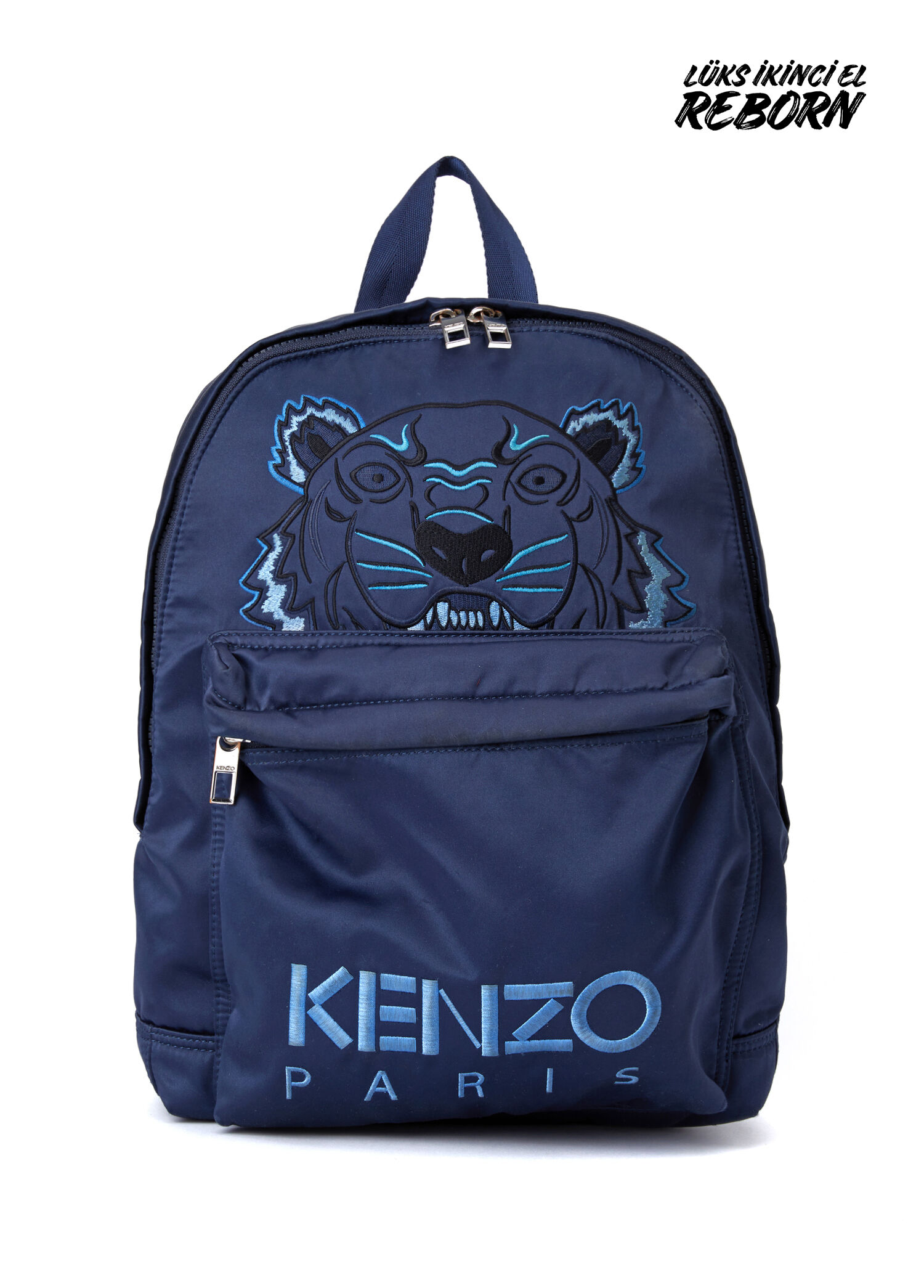 KENZO　リュック／バックパック　レザー　ブルー Beymen Reborn - Kenzo Tiger Sırt Çantası - Lacivert