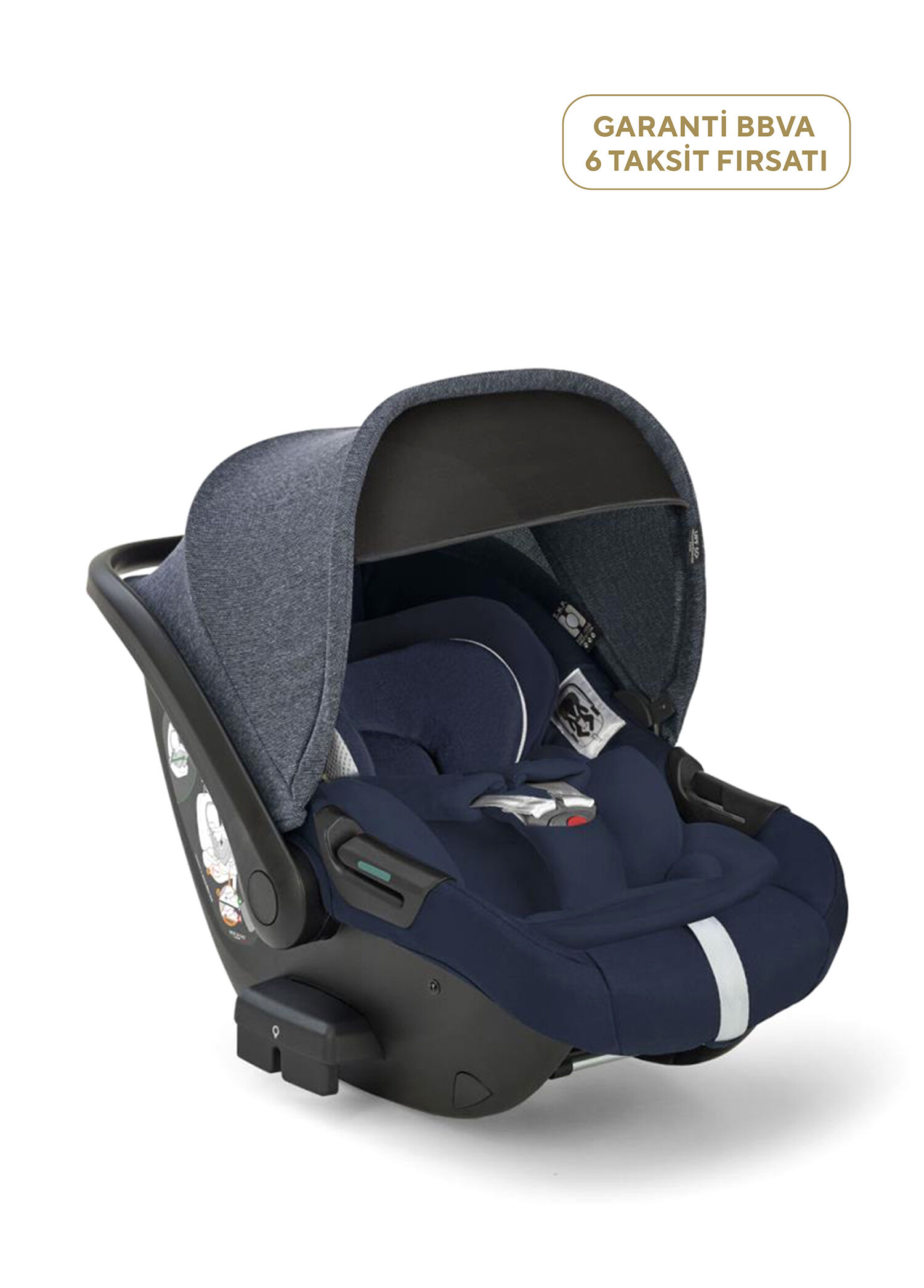 Darwin Infant Recline i-Size Gr 0+ Yatırılabilen 0-13 kg Soho Blue Bebek Ana Kucağı ve Oto Koltuğu