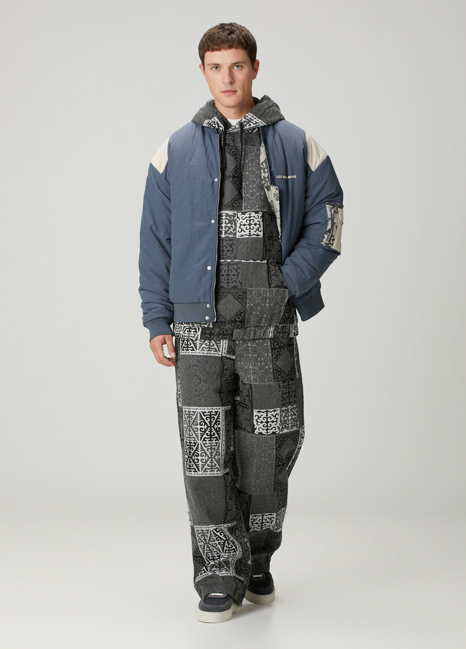 Les Benjamins - Zebra Patchwork Desenli Utility Pantolon - Zebra