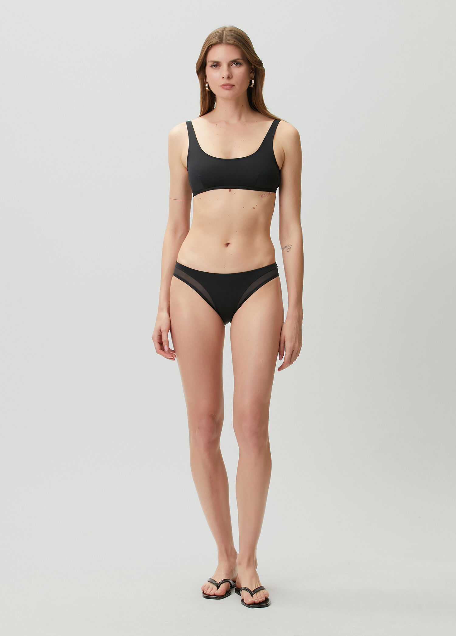 Siyah Transparan Bikini Altı