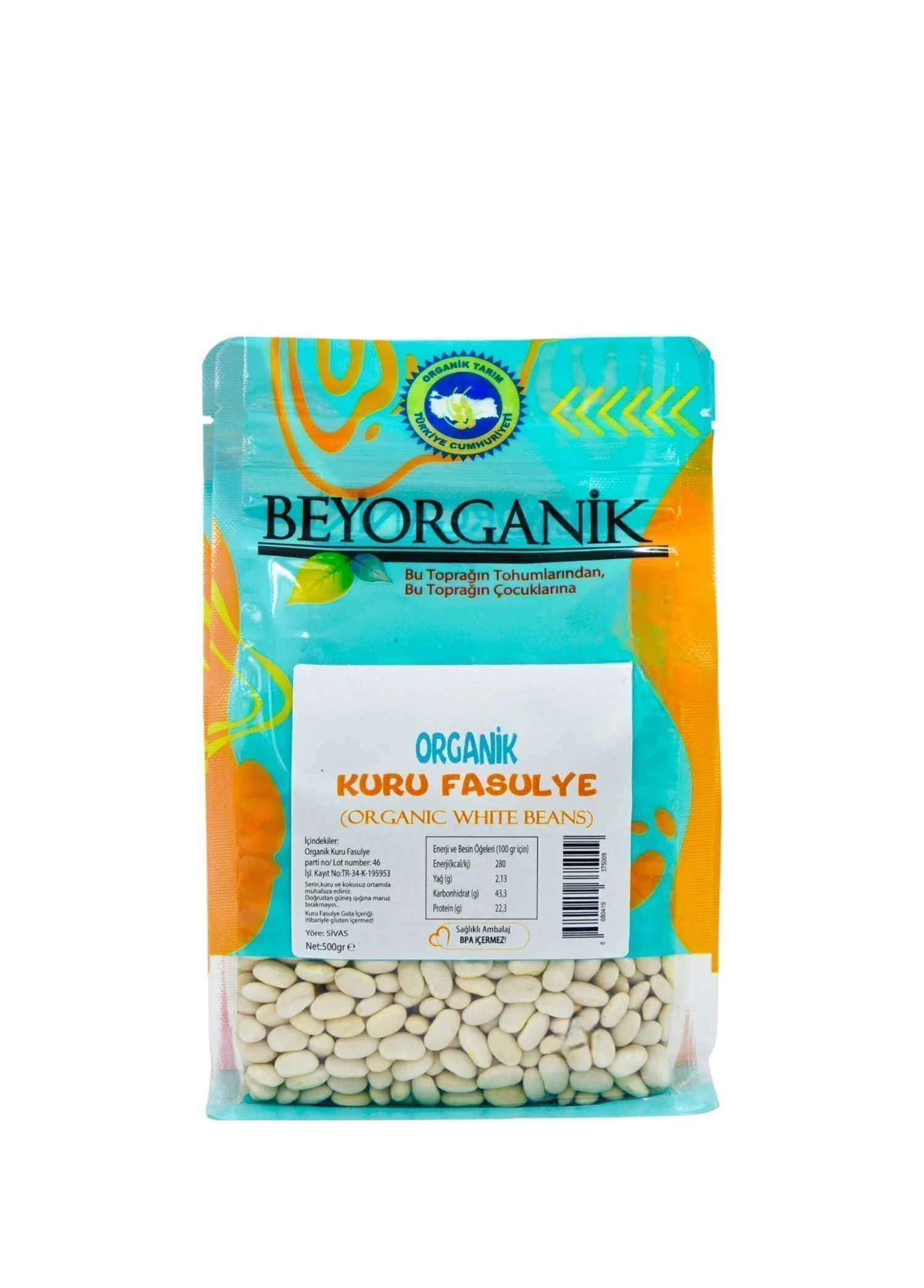 Organik Çalı Kuru Fasulye 500 gr