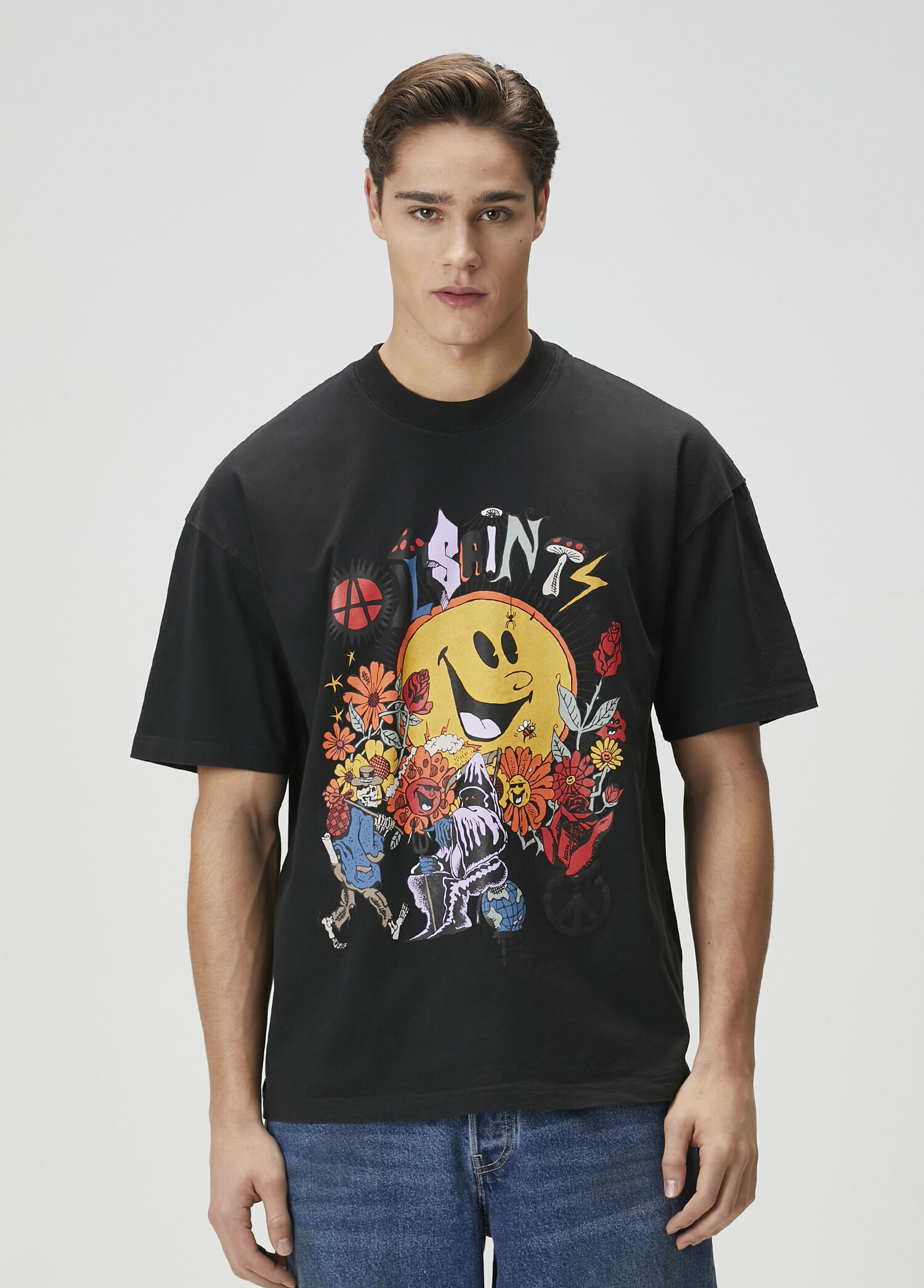 AllSaints Antrasit Erkek Gardens Antrasit T-shirt 1876950 | Beymen
