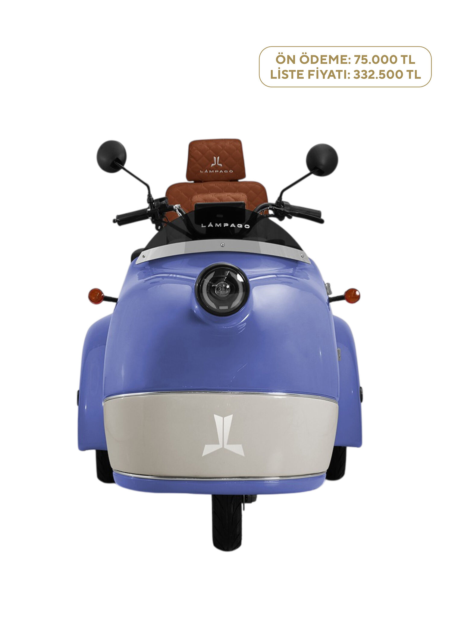 Elektirkli Lila Moped Motosiklet