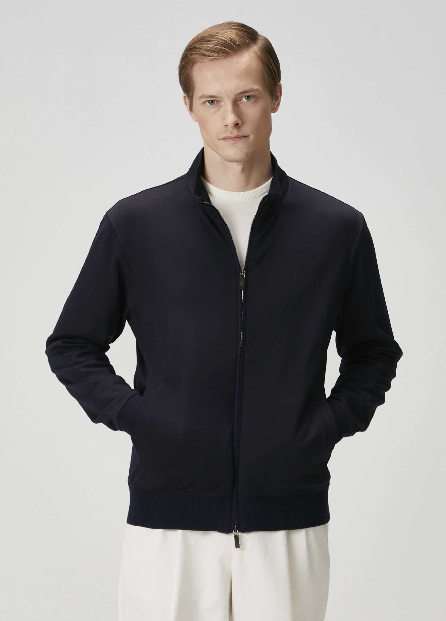 Lacivert Yün Sweatshirt