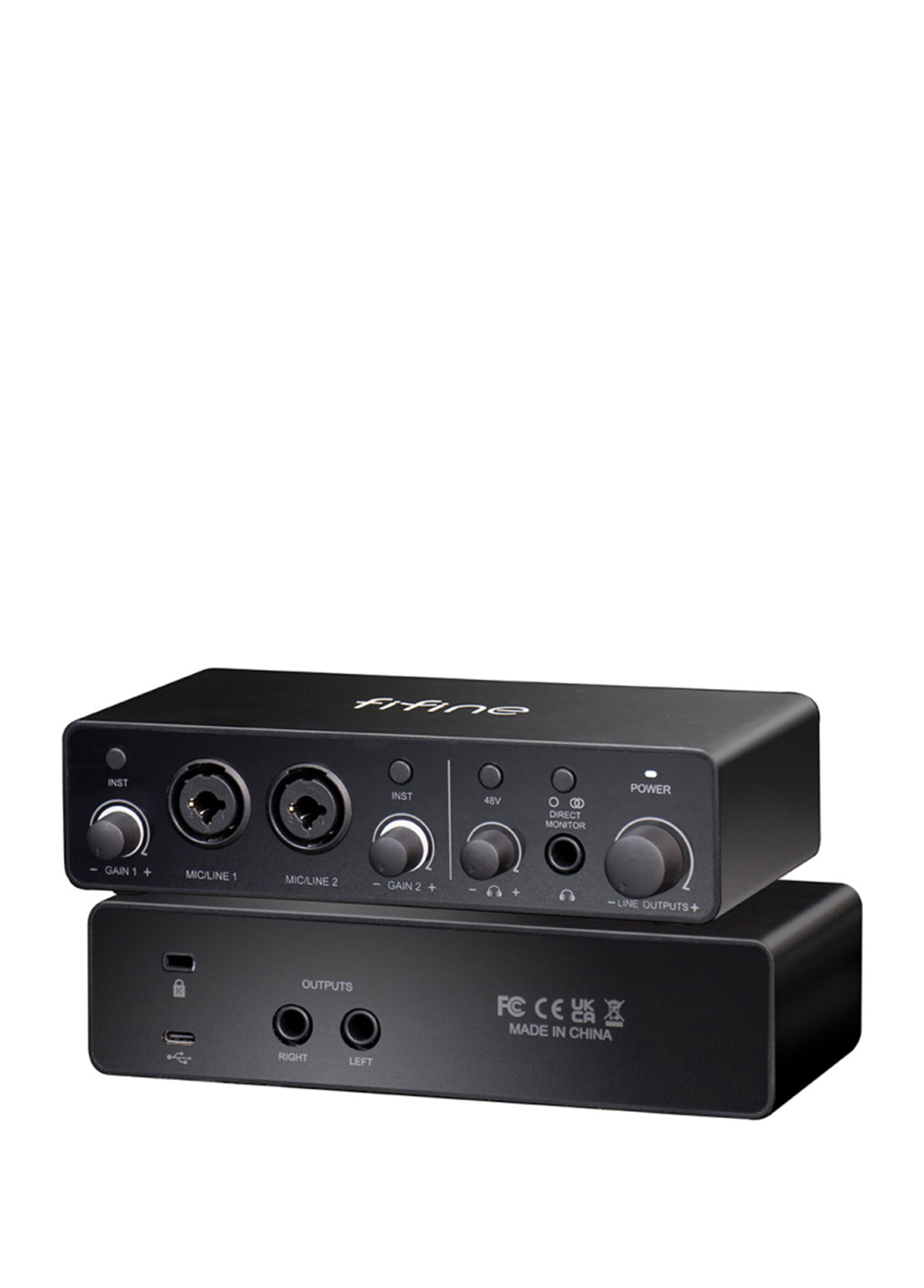 Ampli 3 USB Stüdyo Ses Kartı 2 Giriş 2 Çıkış 24bit/192kHz Windows/MAC/IOS/Android Ses Kayıt Cihazı