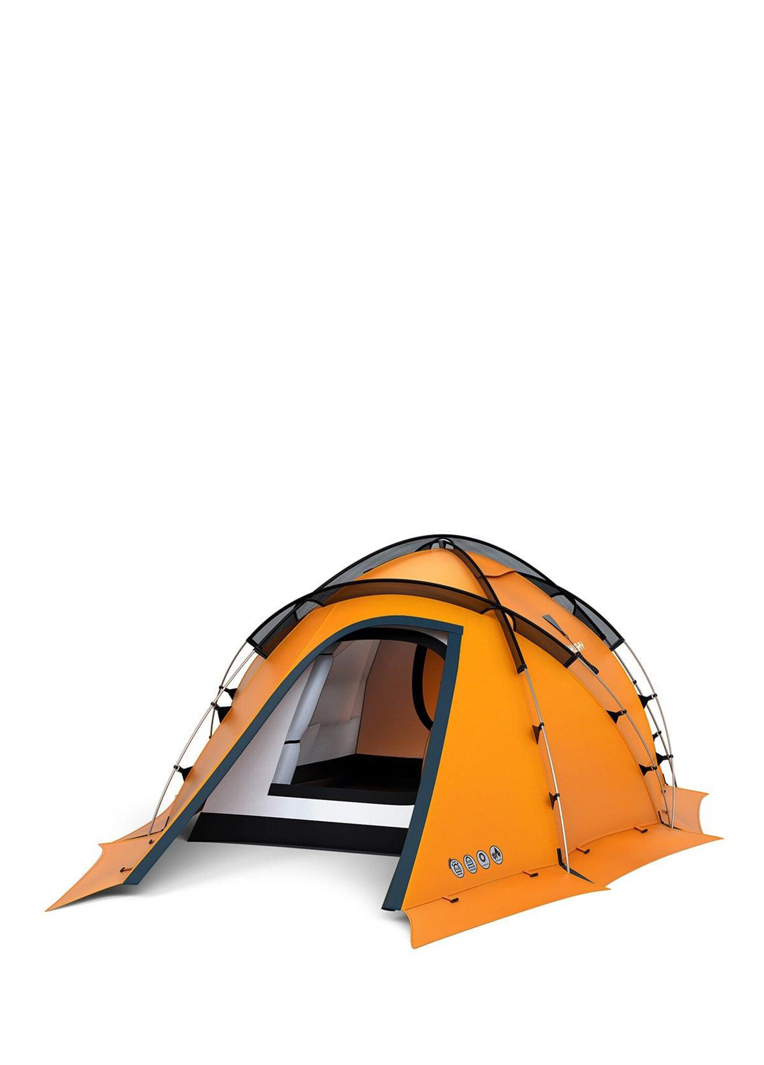 HUSKY - Fighter Orange 3-4 Person Tent