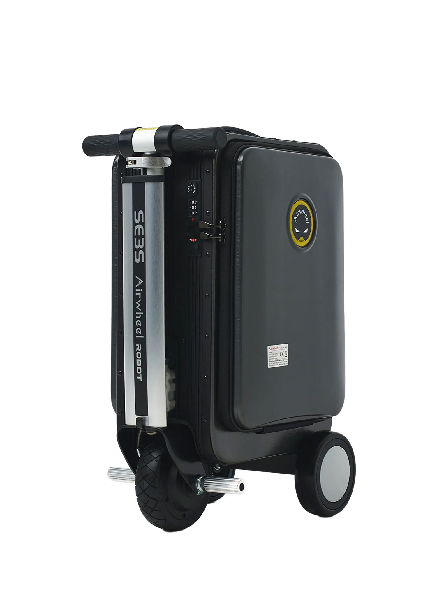 SE3S Siyah Kabin Boy Elektrikli Binilebilir Scooter Valiz