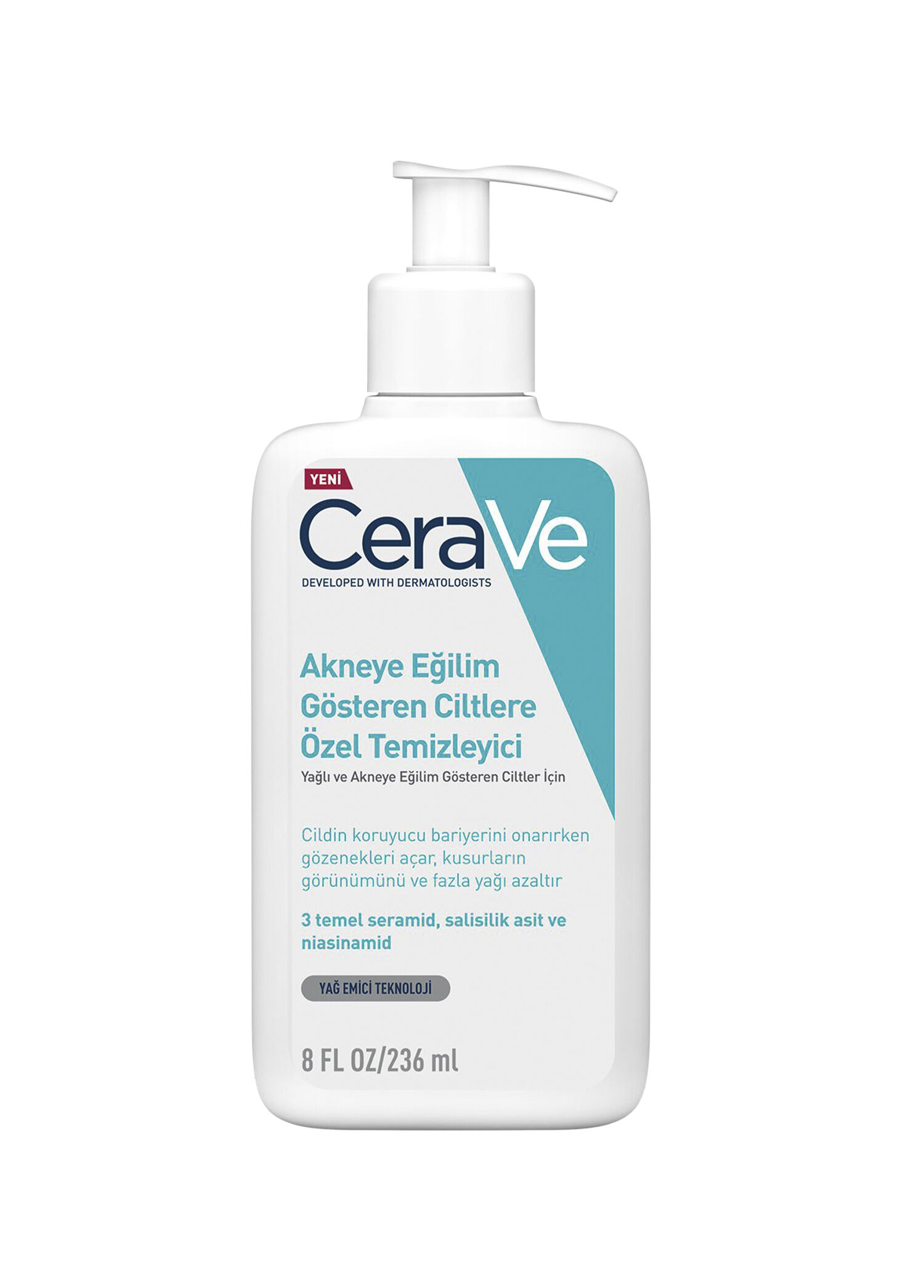 Akneye Eğilim Gösteren Ciltlere Özel Arındırıcı Yüz Temizleyici 236 ml