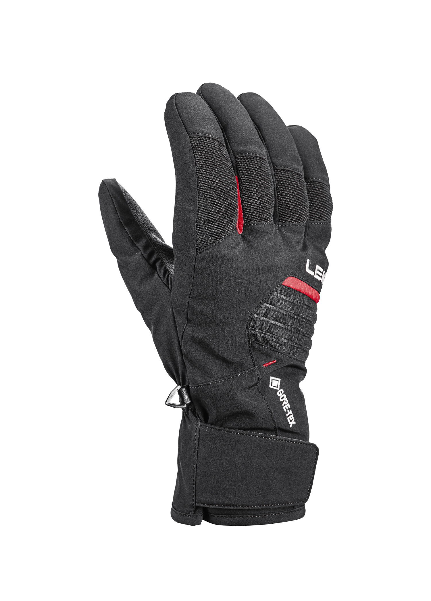 HS Vision GTX Siyah Kırmızı Unisex Kayak Eldiveni