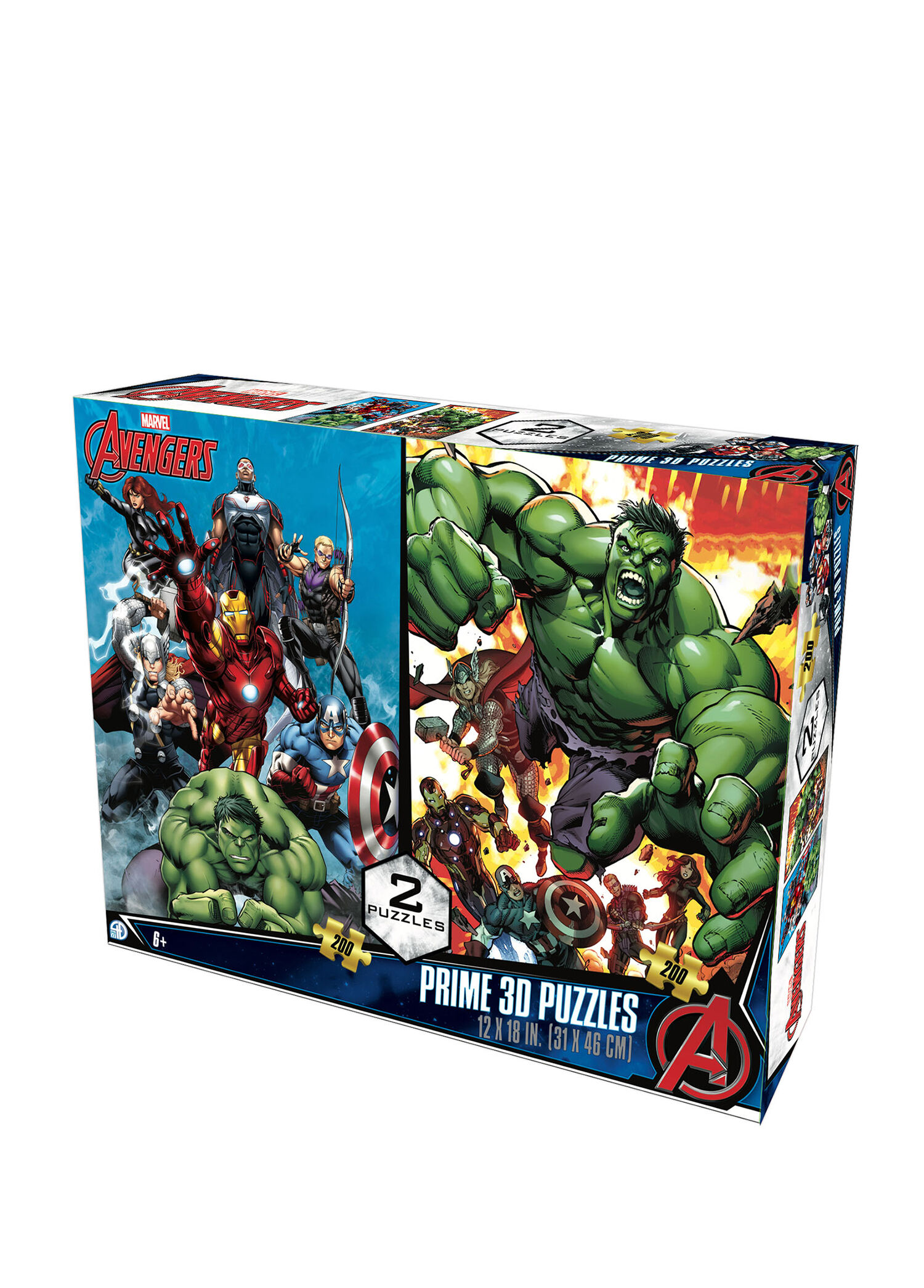 Marvel Avengers 200 Parça 3D İkili Puzzle