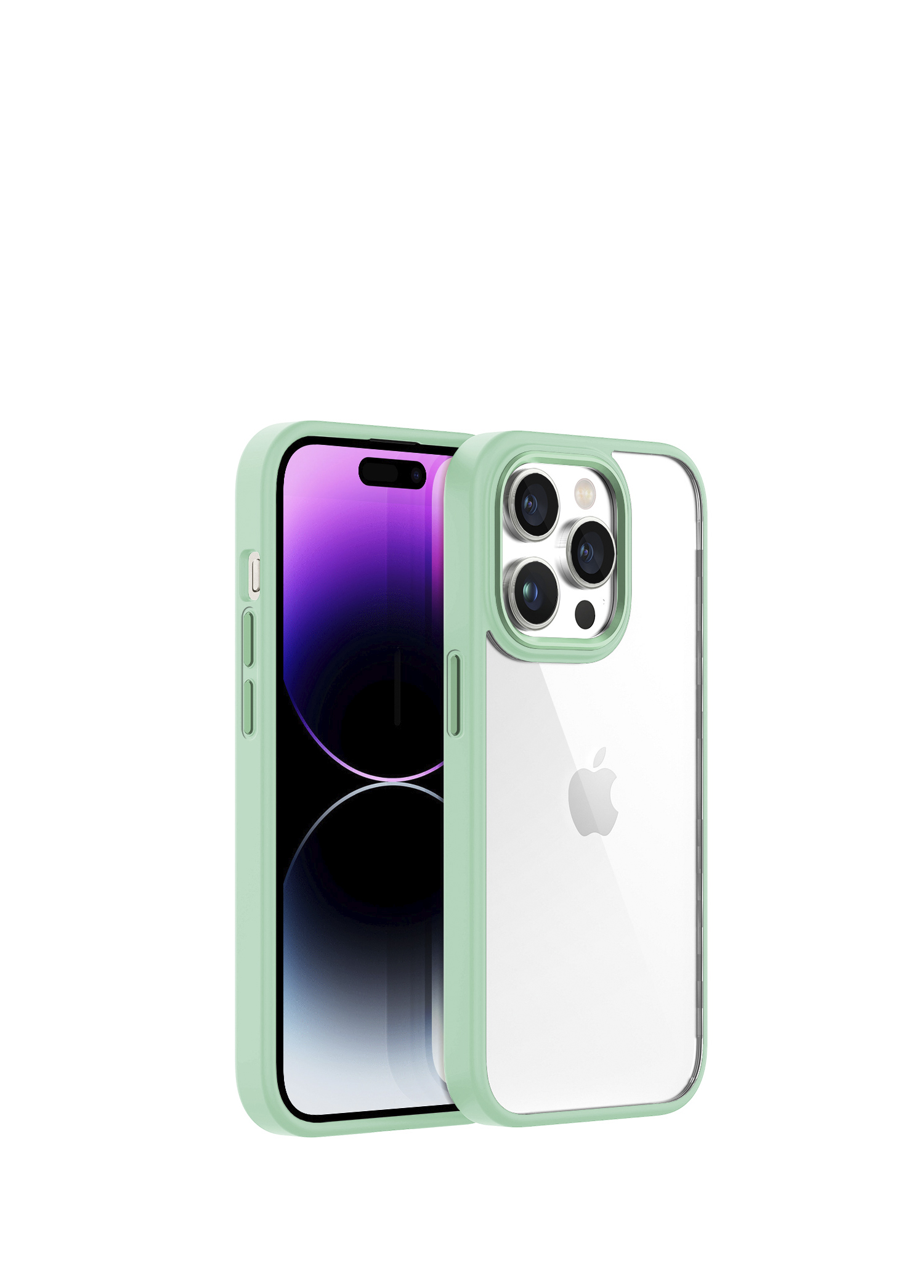 iPhone 14 Pro Max New Air Bumper Light Green Kılıf