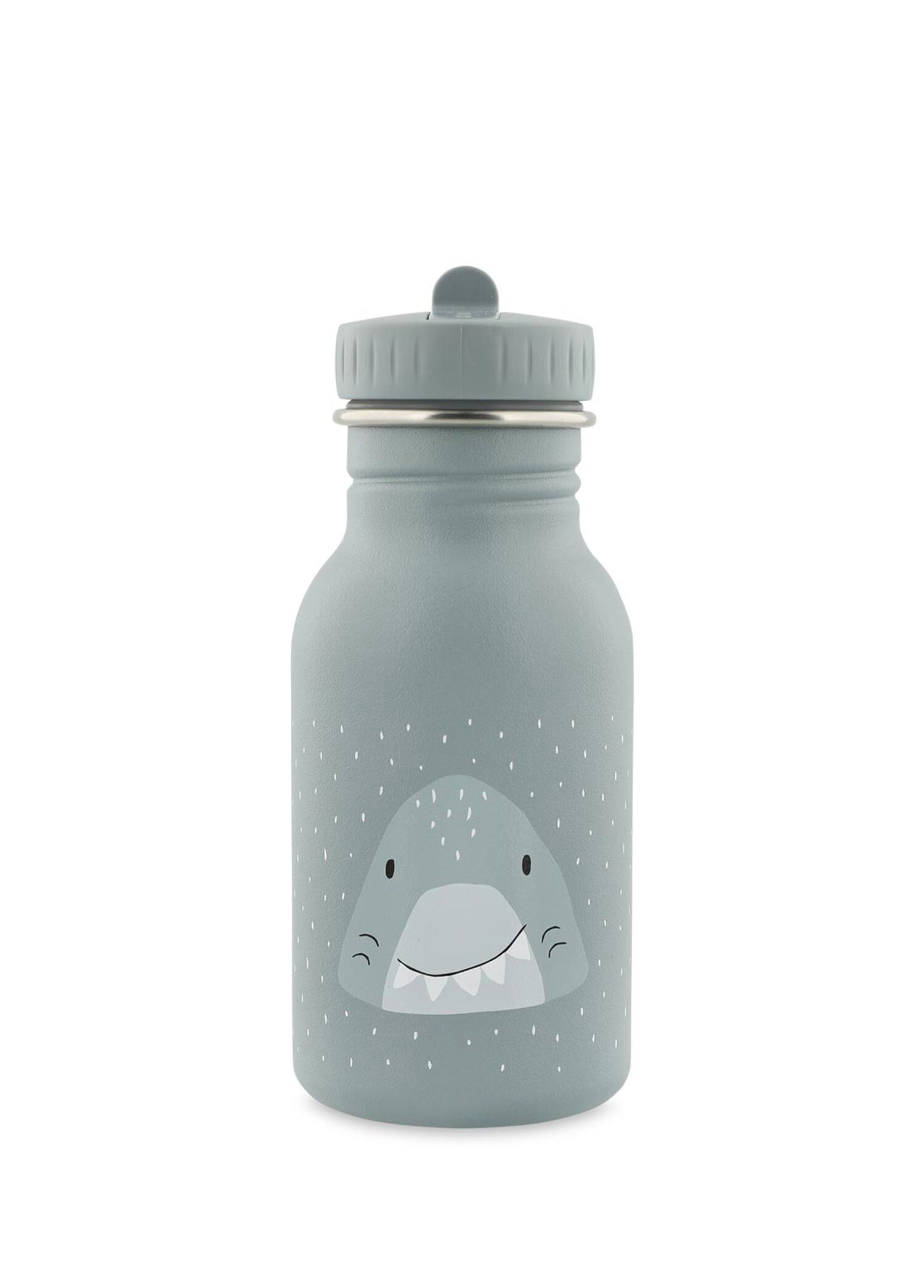 Mr.Shark Gri Çelik Su Şişesi Suluk Matara 350 ml