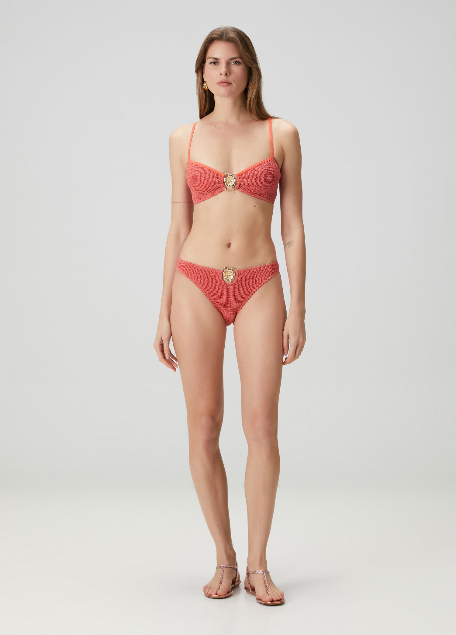 Wahine Mercan Gold Aksesuarlı Bikini Altı