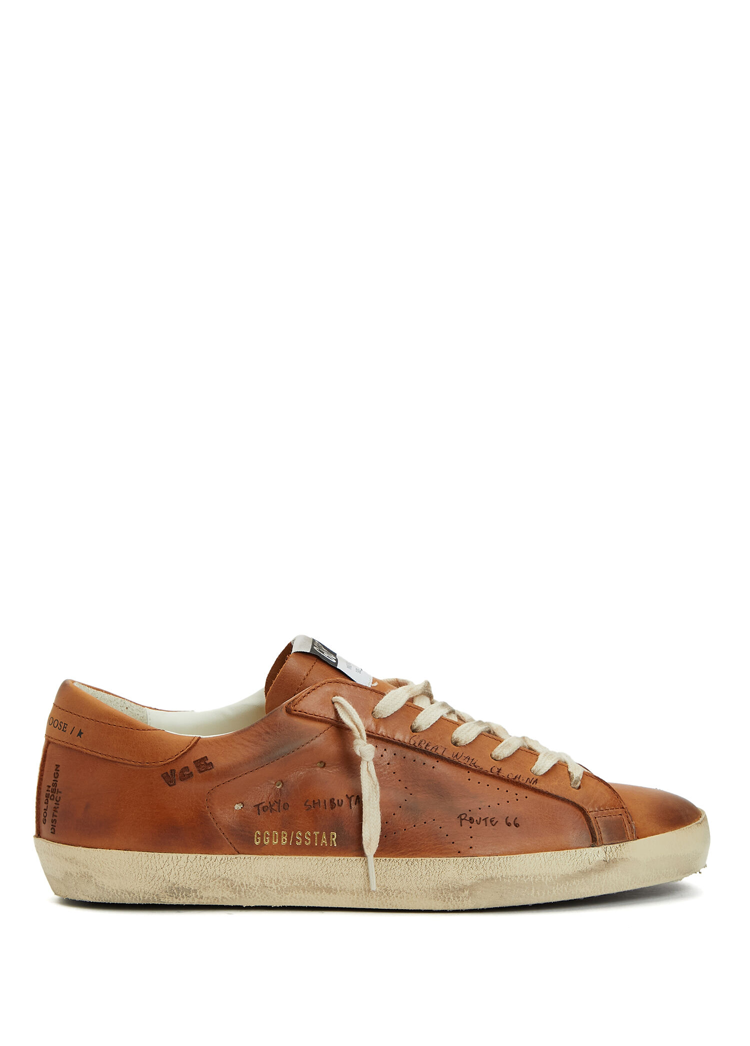 Super-Star Taba Erkek Deri Sneaker