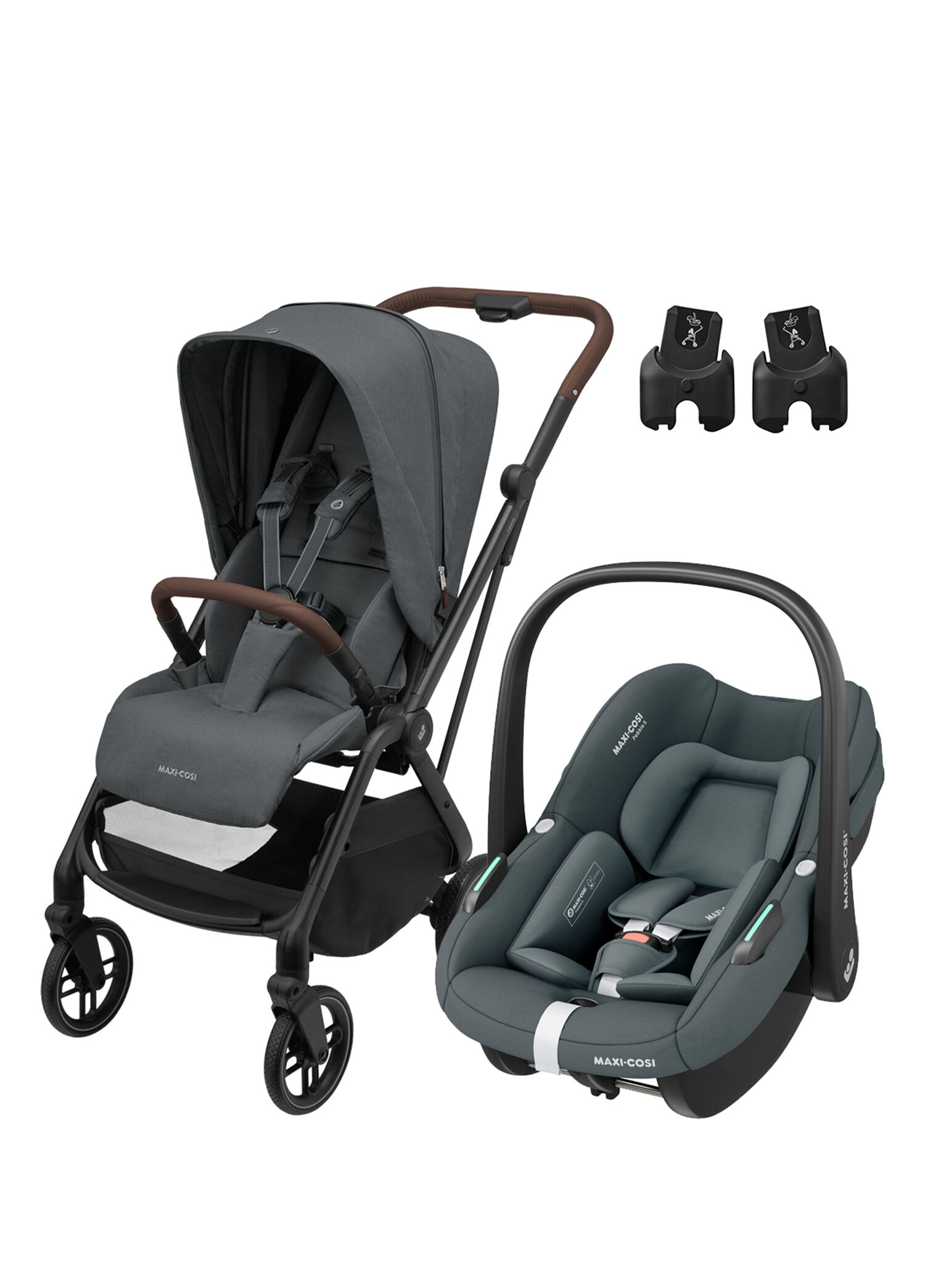 Leona2-Pebble S Graphite 0-22 kg Çift Yönlü Seyahat Sistem Bebek Arabası