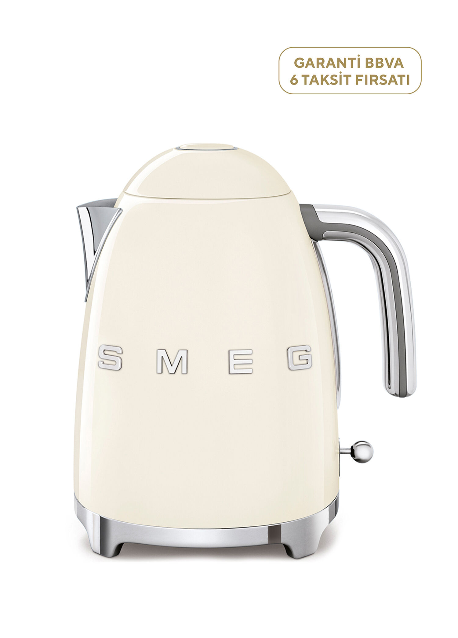 50’s Style Krem Retro Krem Kettle Klf03creu