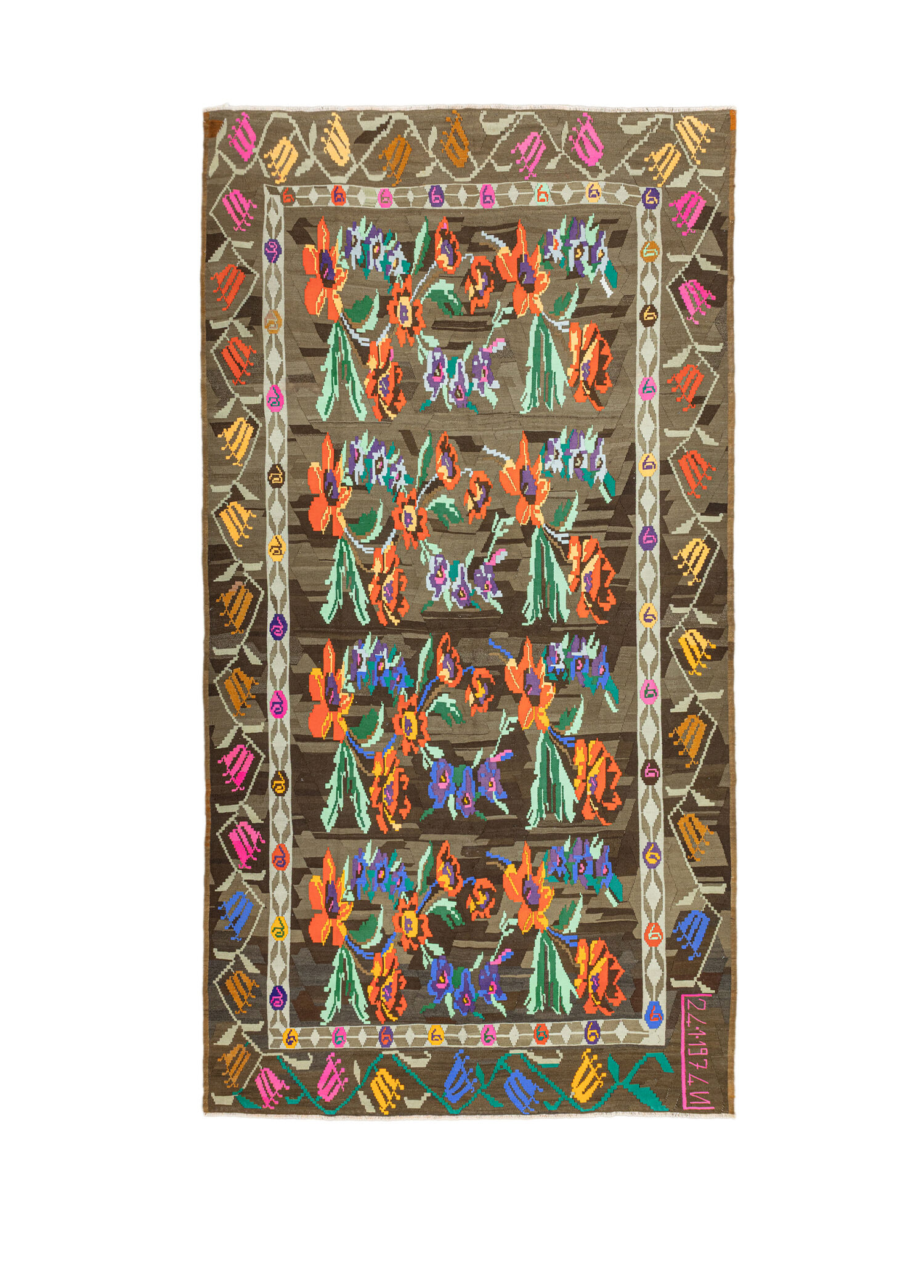 Thyra El Dokuma Azeri Motifli Kilim 208 x 398 cm