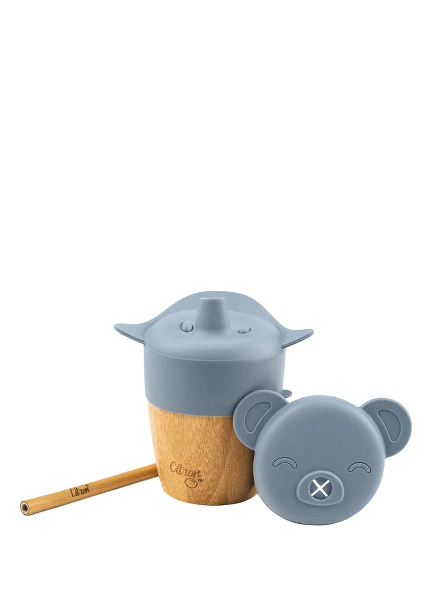 Bambu 2'si 1 Arada Mavi 6 Ay+ Çocuk Alıştırma Bardağı 180 ml