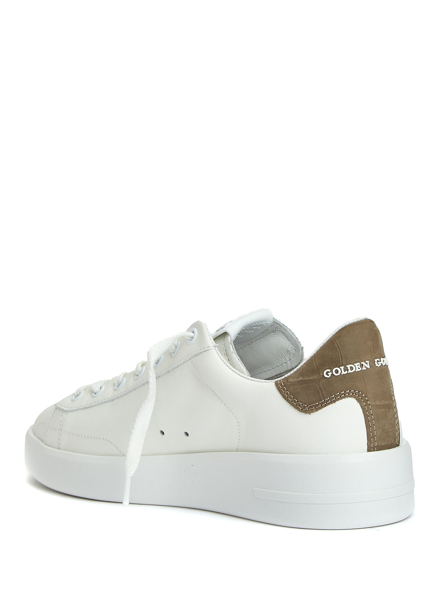 Golden Goose Beyaz-Füme Kadın Purestar Beyaz Füme Kadın Deri