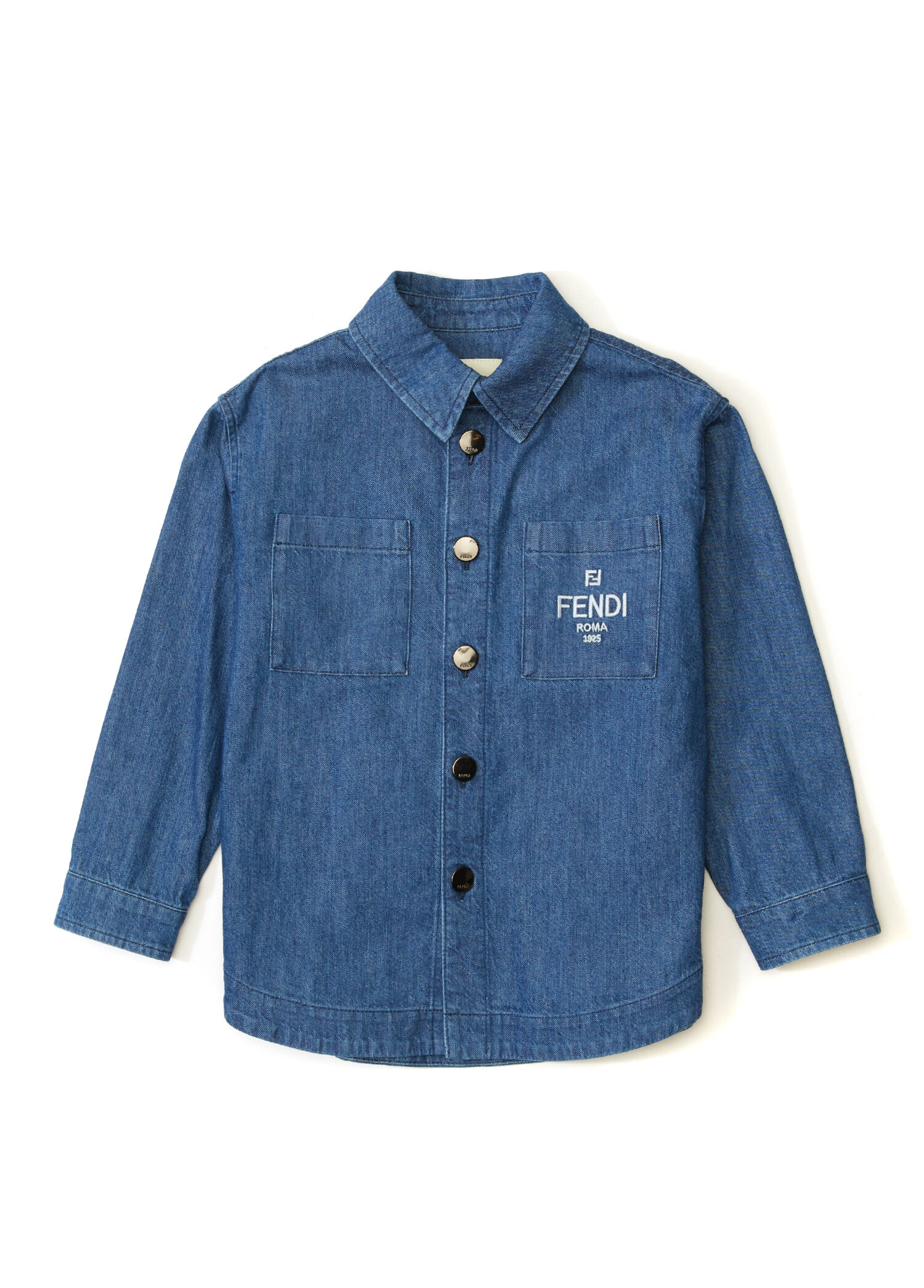 Koyu Mavi Unisex Çocuk Denim Mont