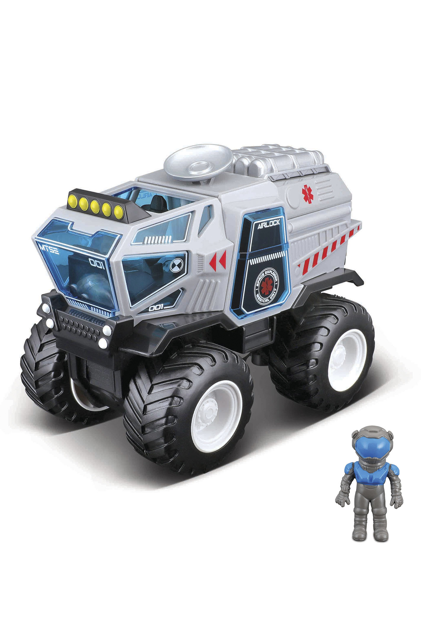 Space Explorers Mavi 4x4 Rover Uzay Aracı ve Figür