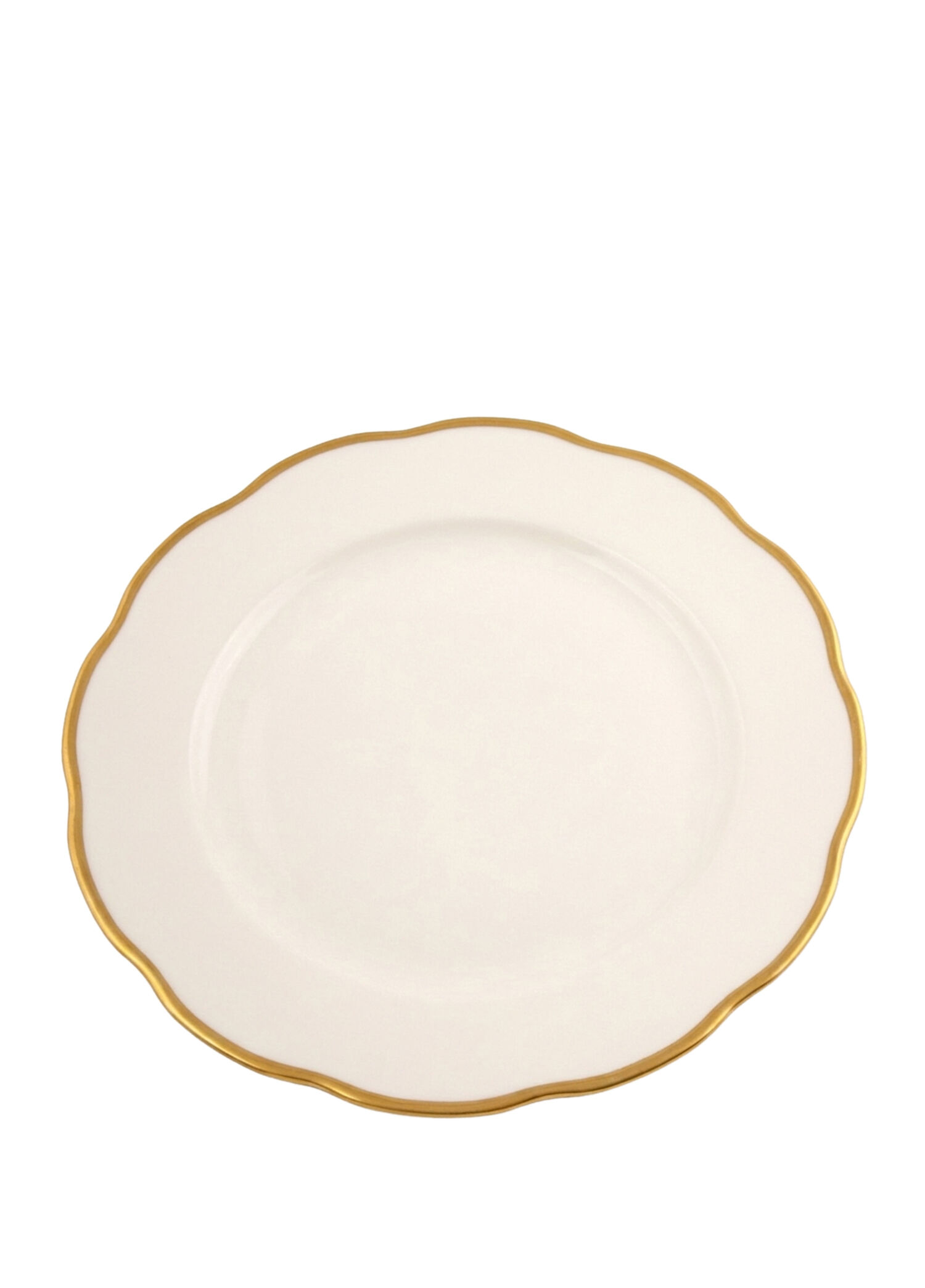 Golden Edge Desenli Beyaz Porselen Yemek Tabağı 28.8 cm