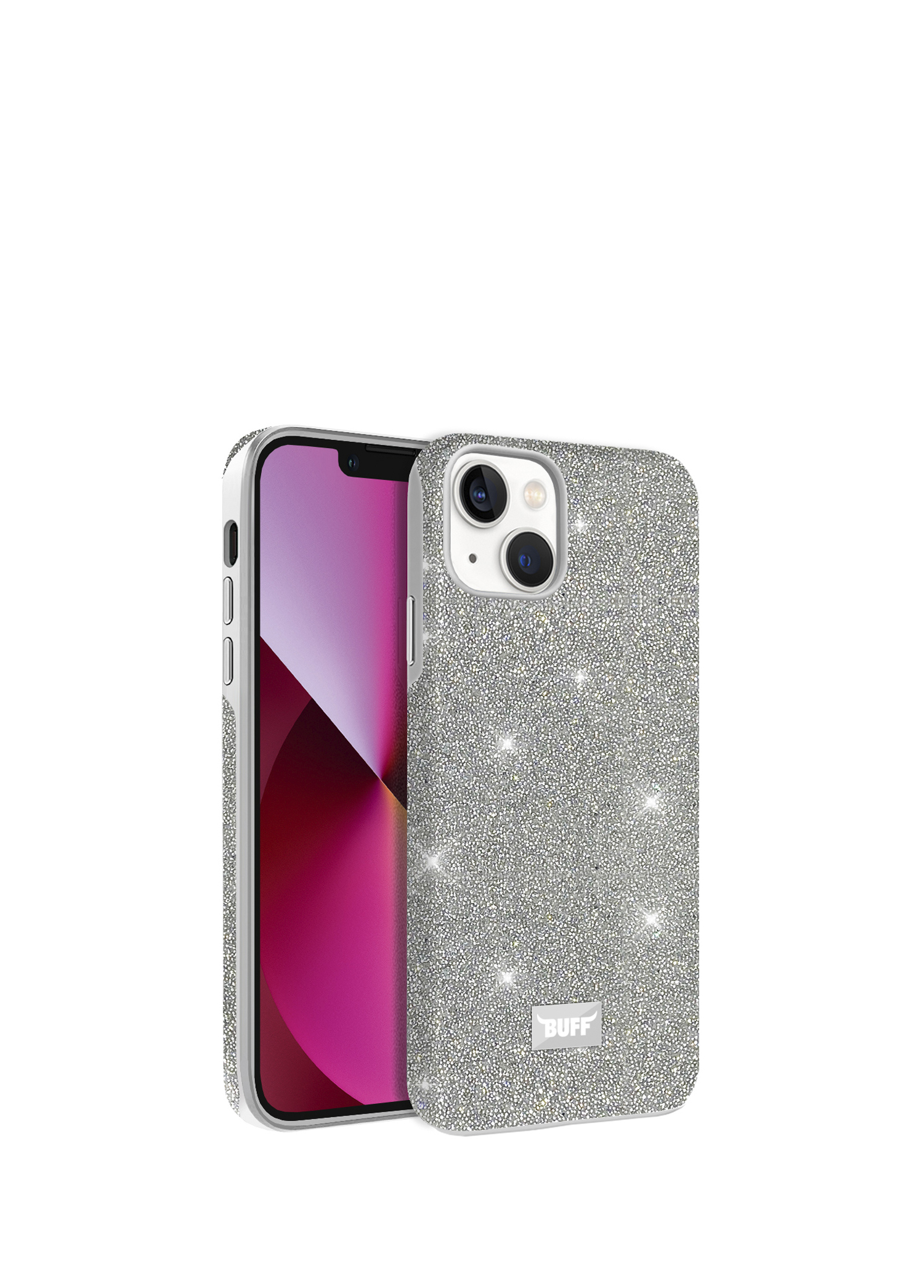 iPhone 13 Diamond Series Light Silver Silikon Kılıf