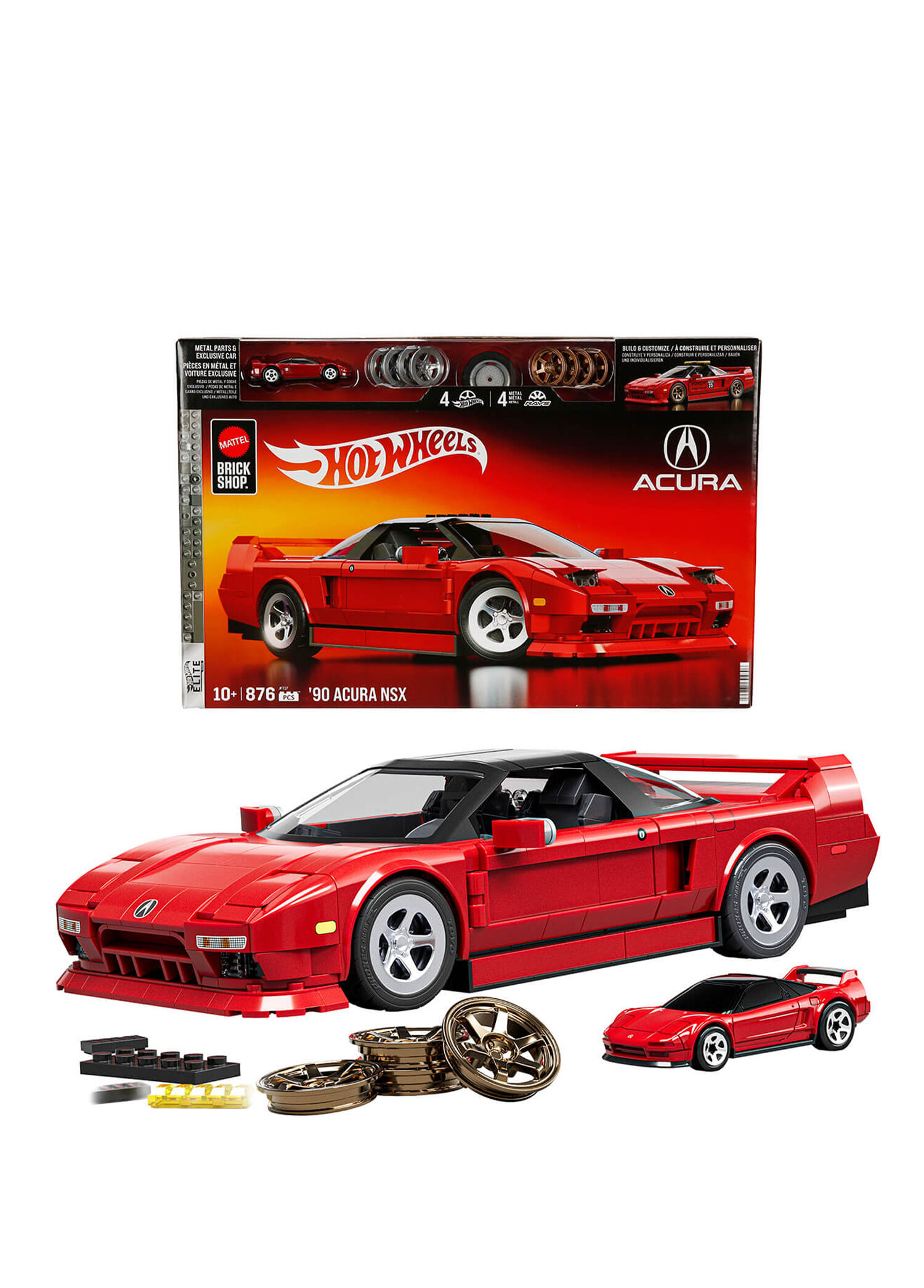 Hot Wheels - Elite Serisi '90 Acura NSX Araba 876 Parça 10+ Yaş
