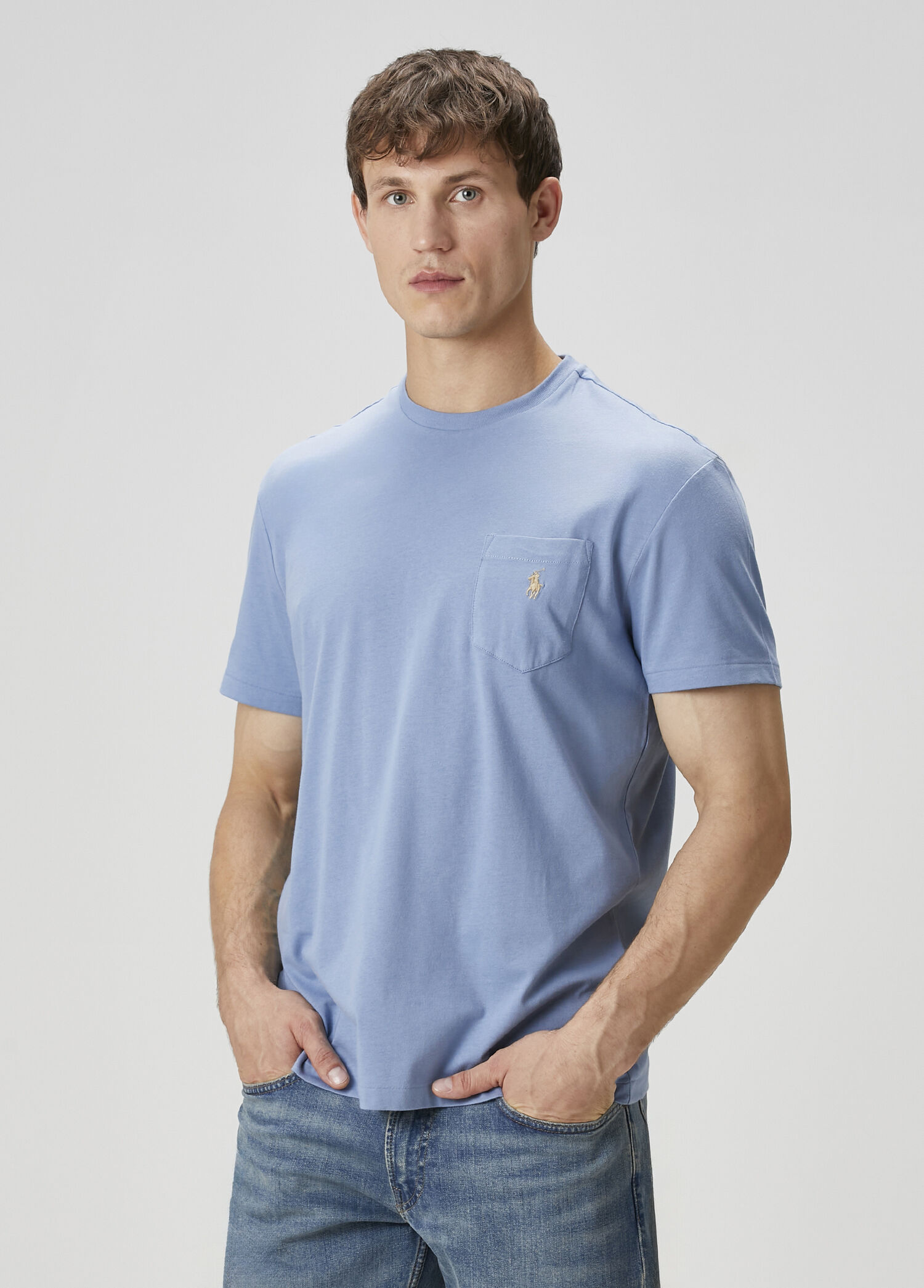 Mavi Logo Nakışlı T-shirt