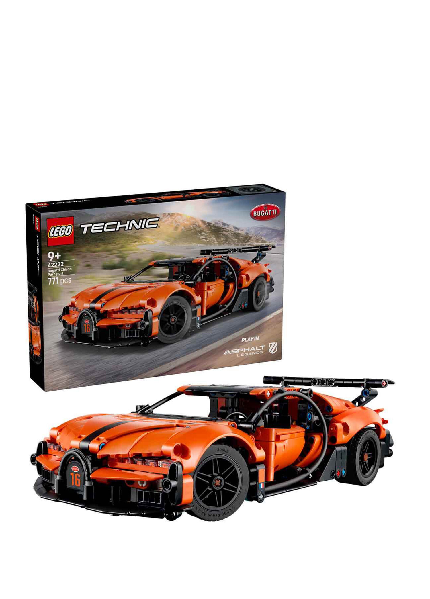 Technic Bugatti Chiron Pur Sport Hiper 771 Parça 9+ Yaş Yarış Arabası Yapı Oyuncağı T01042222
