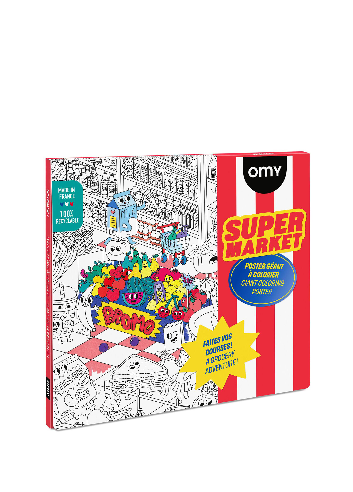 Supermarket Dev Boyama Posteri
