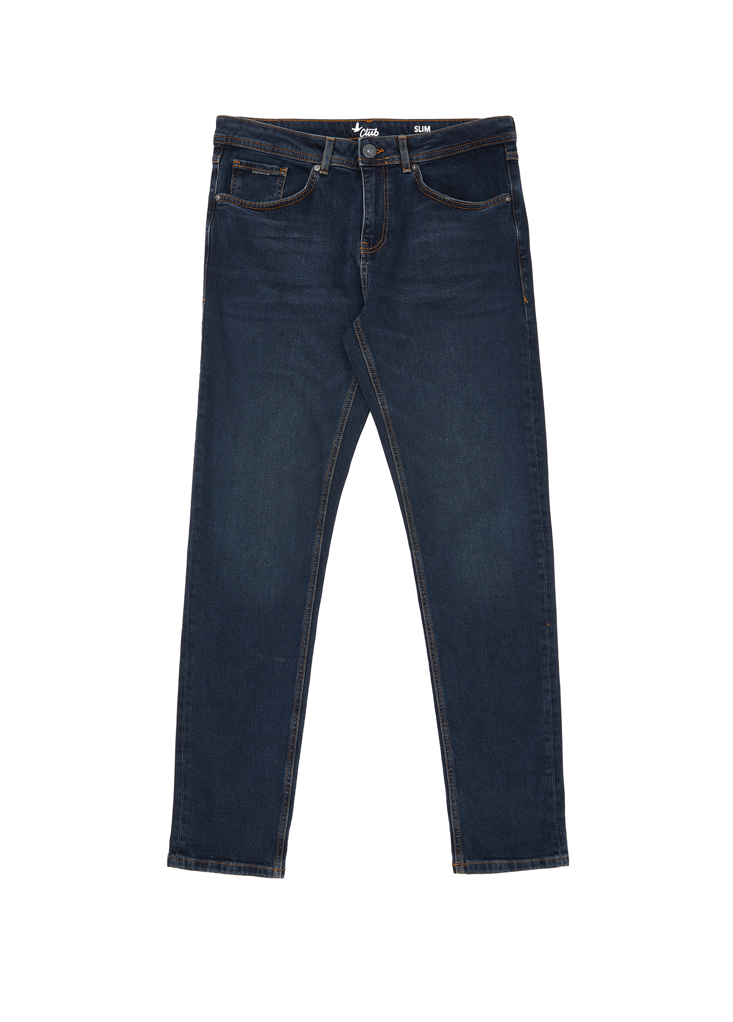 Slim Fit Indigo Hafif Yıkama Jean Pantolon_5