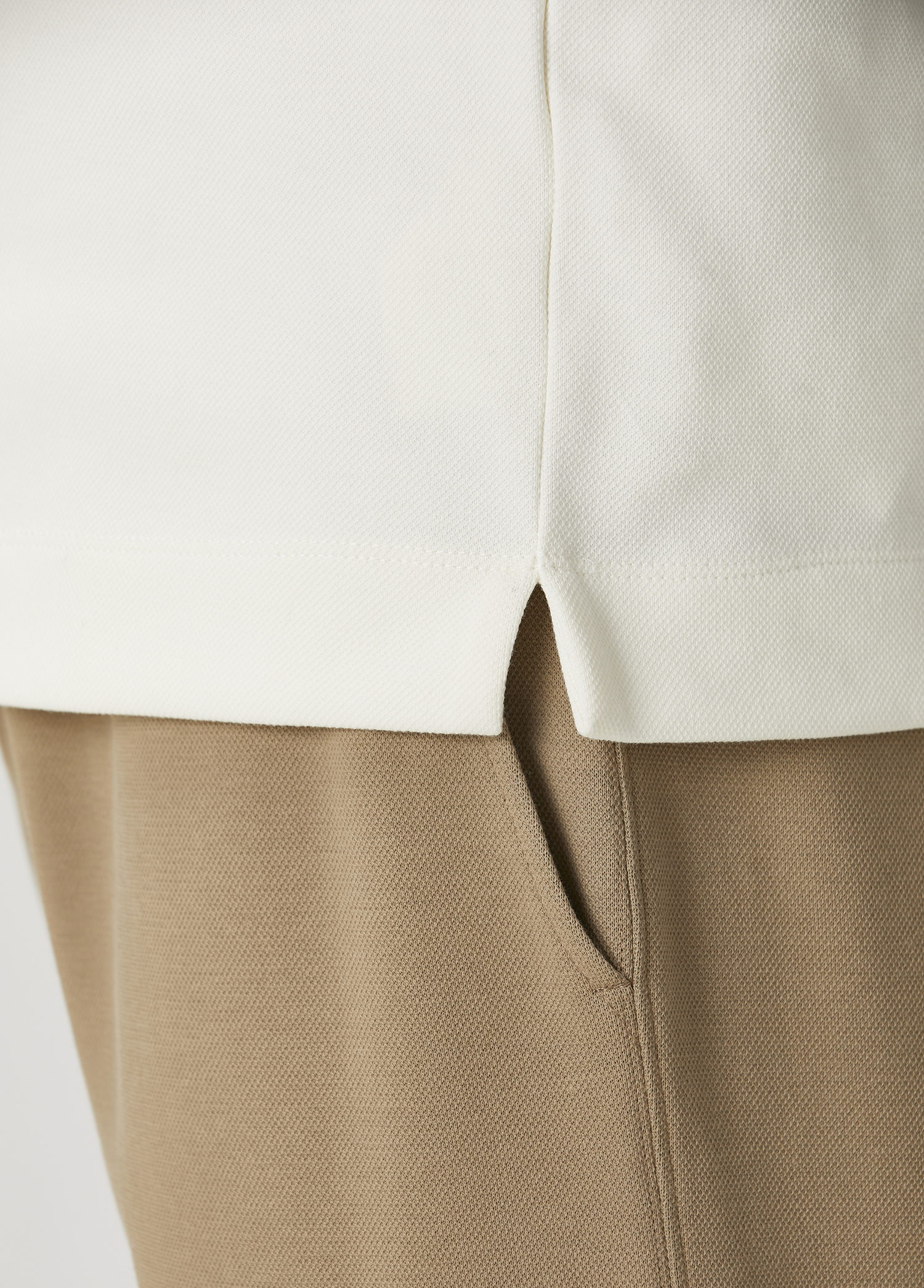 Krem Logo Nakışlı Basic T-shirt_6