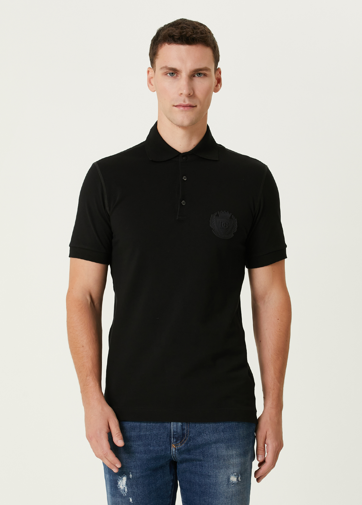 Siyah Polo Yaka T-shirt