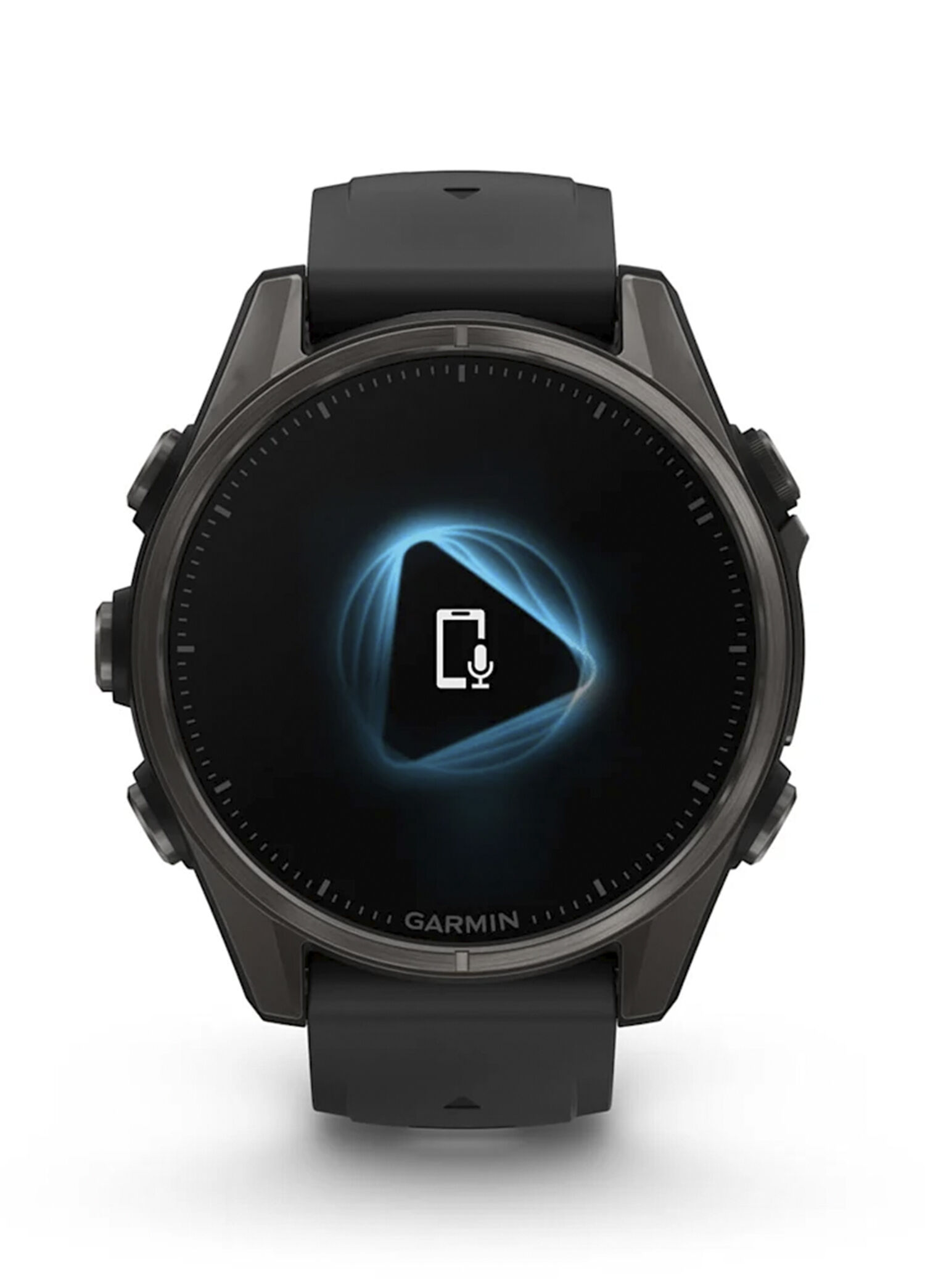 Garmin - Fenix 8 AMOLED Sapphire DLC Titanyum 43mm Silikon Kayışlı
