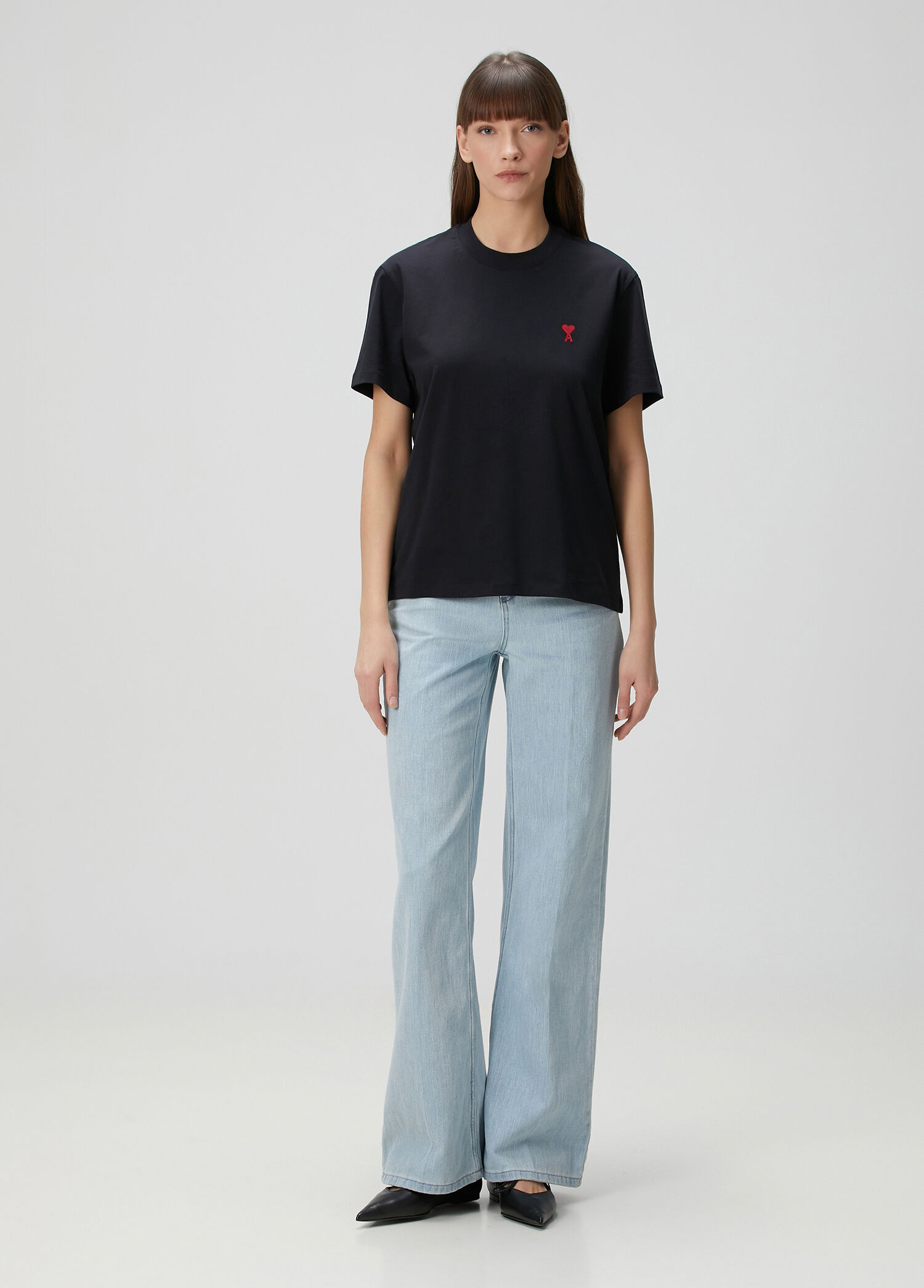 Ami Paris Siyah Kadın Siyah T-shirt 1652568 | Beymen