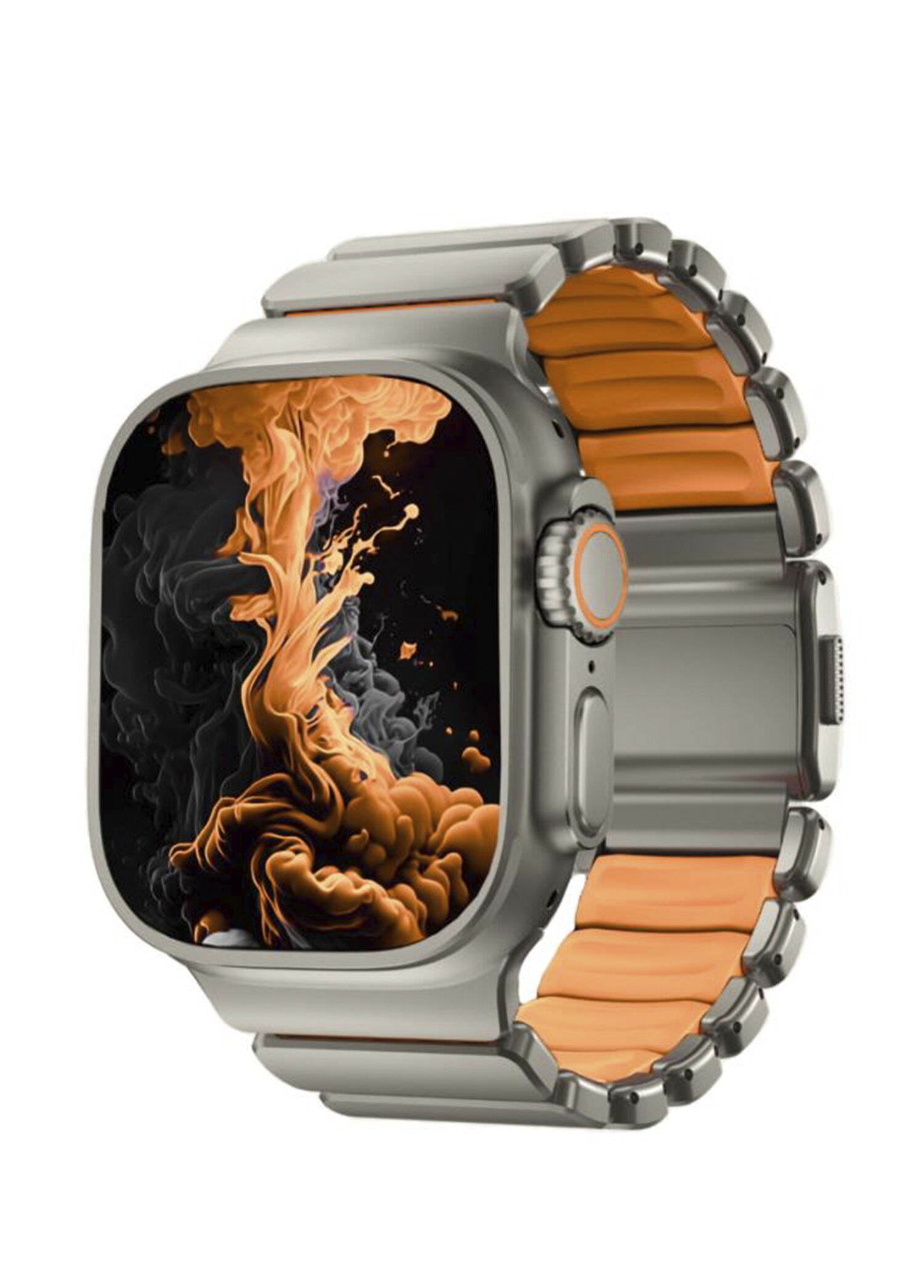 TitaFlex Apple Watch Ultra Uyumlu Spark Titanyum Akıllı Saat Kordon