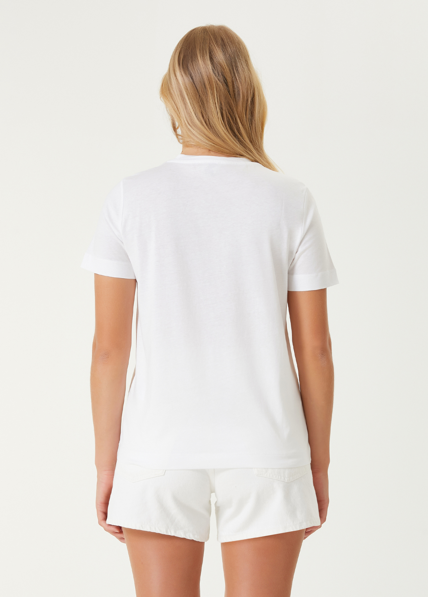 Kırık Beyaz Basic T-shirt_5