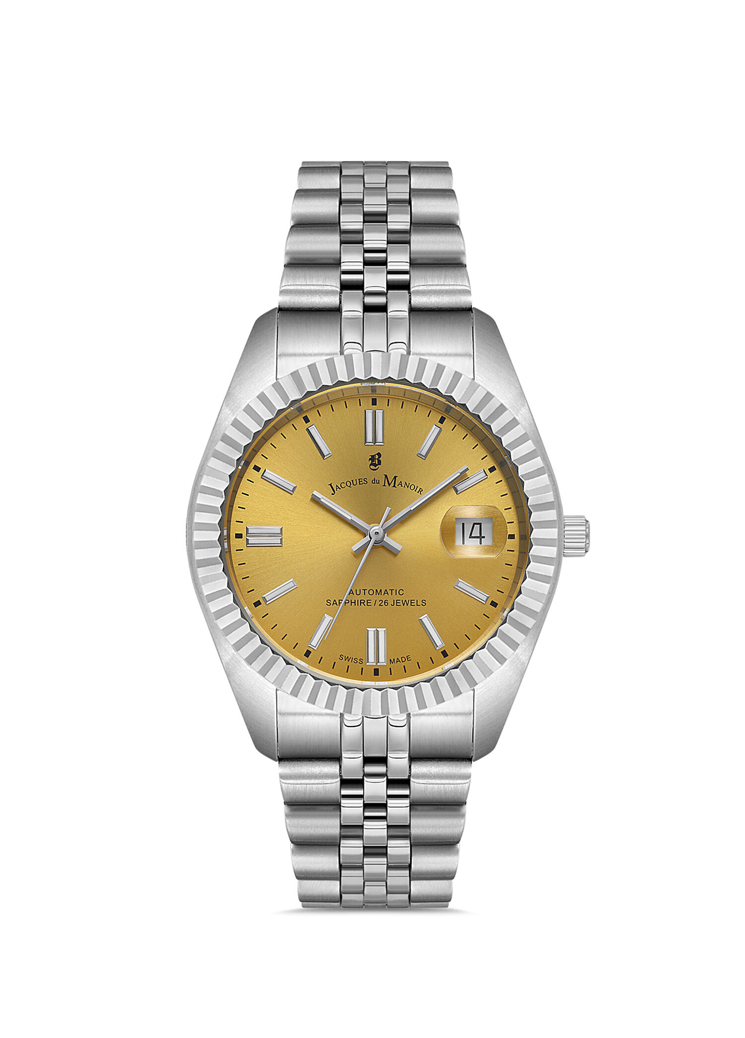Jacques Du Manoir Sarı Erkek İnspiration JWG04201 Sellita SW200-1
